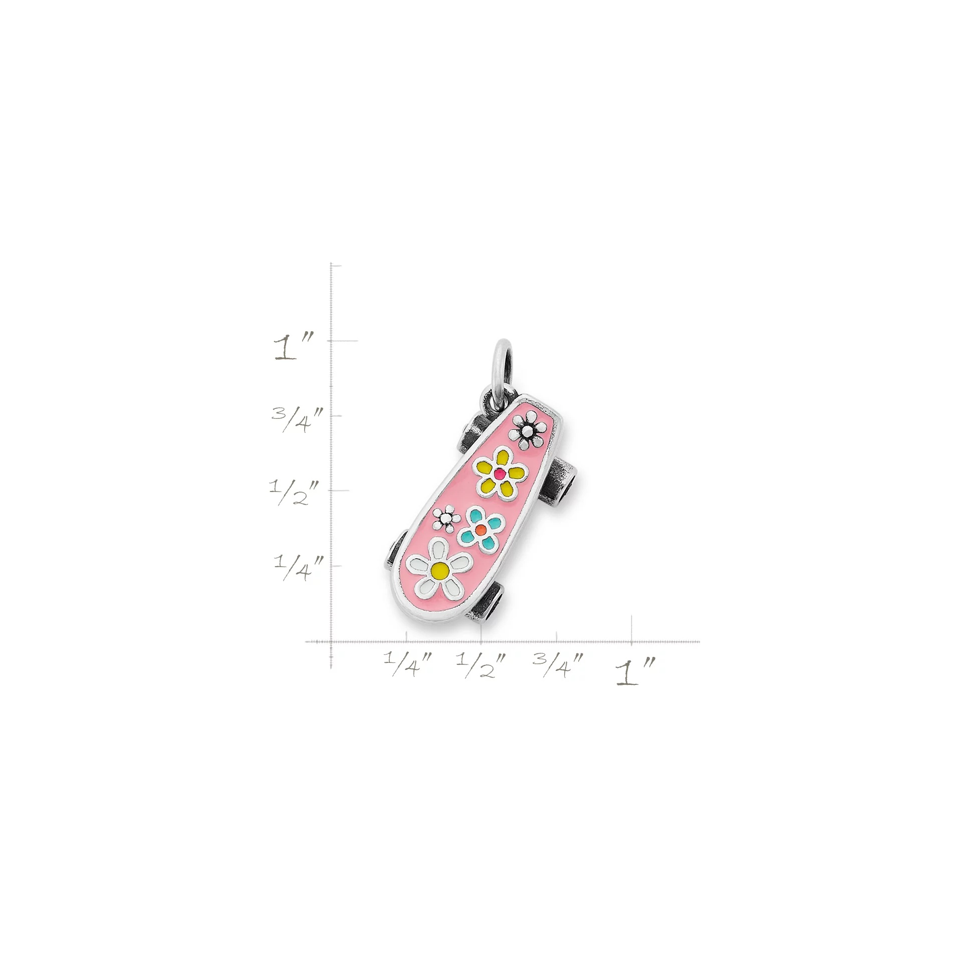 Enamel Floral Skateboard - Image 6