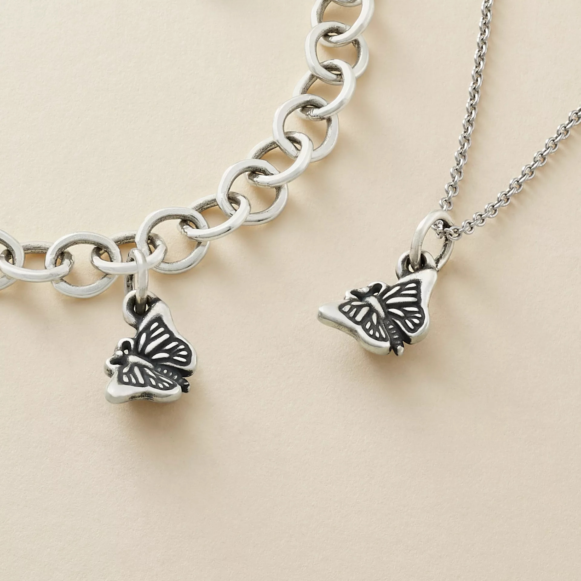 Mini Monarch Butterfly Charm - Image 3