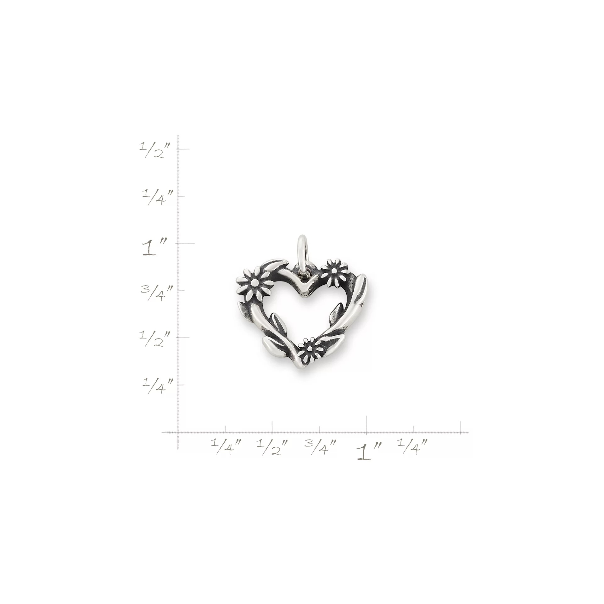 Flowering Vines Heart Charm - Image 5