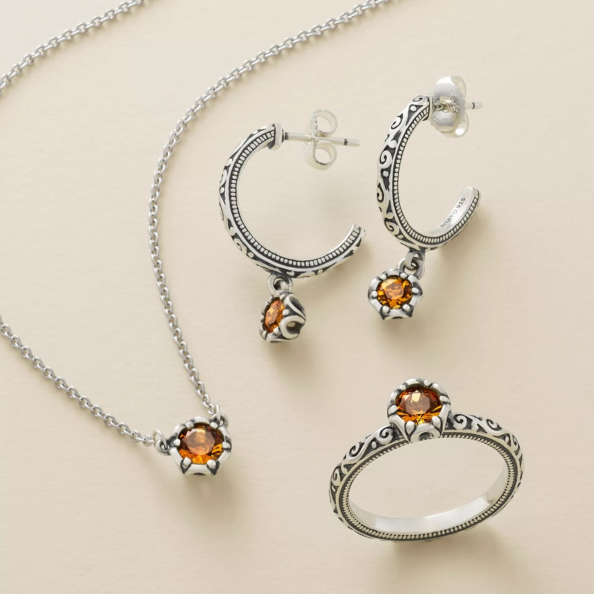 Cherished Birthstone Hoop Dangle EarShop All Rings - Image 3