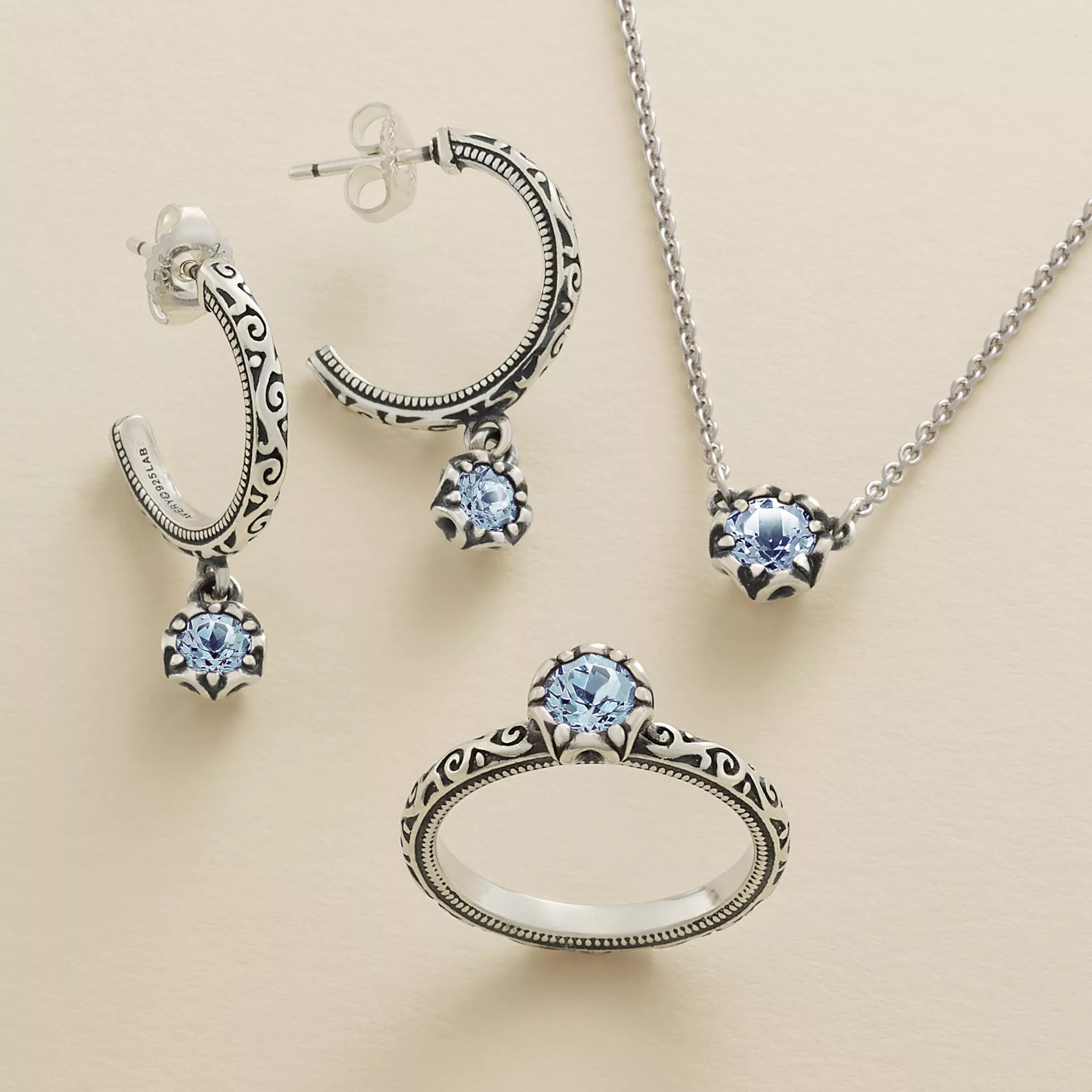 Cherished Birthstone Hoop Dangle EarShop All Rings - Image 3