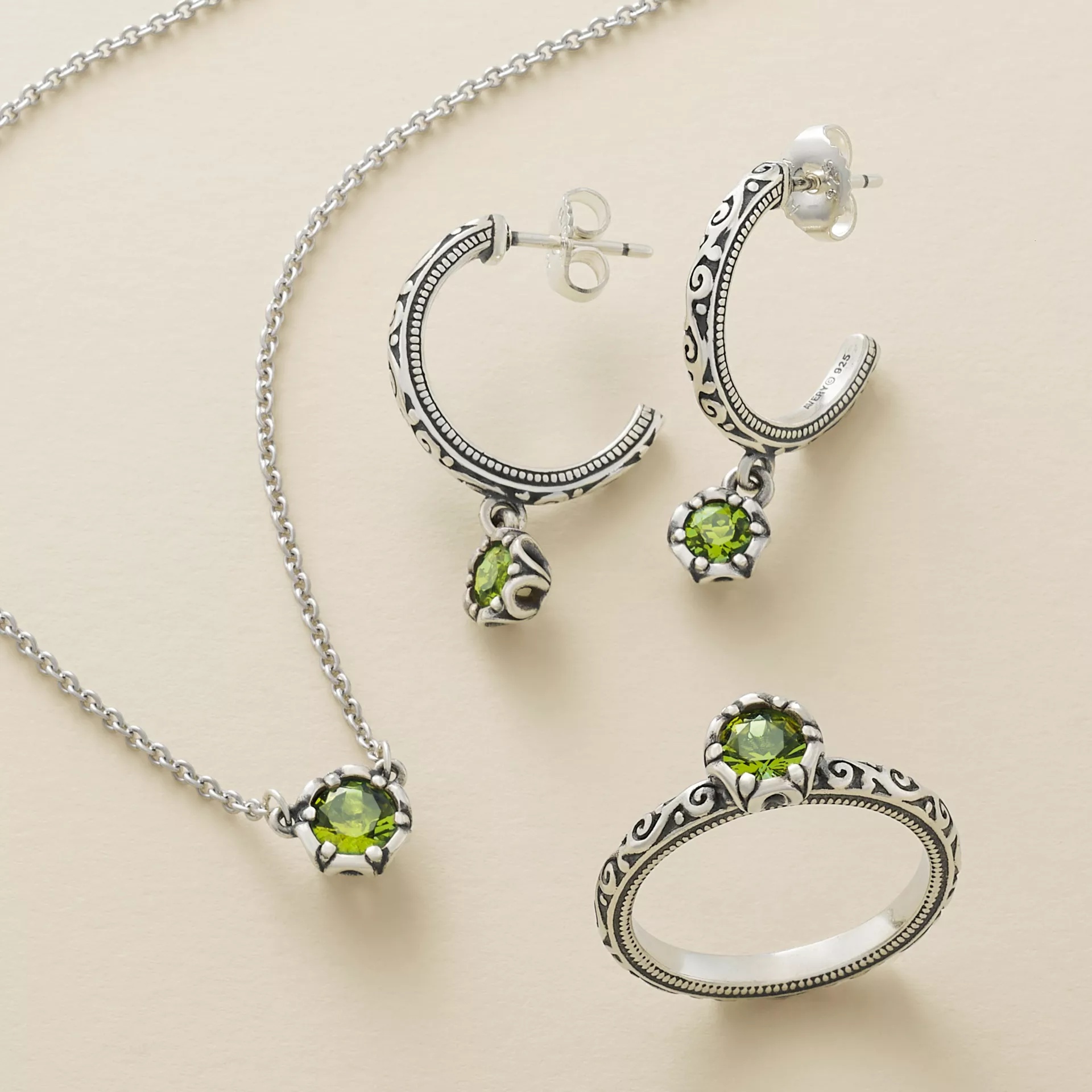 Cherished Birthstone Hoop Dangle EarShop All Rings - Image 3