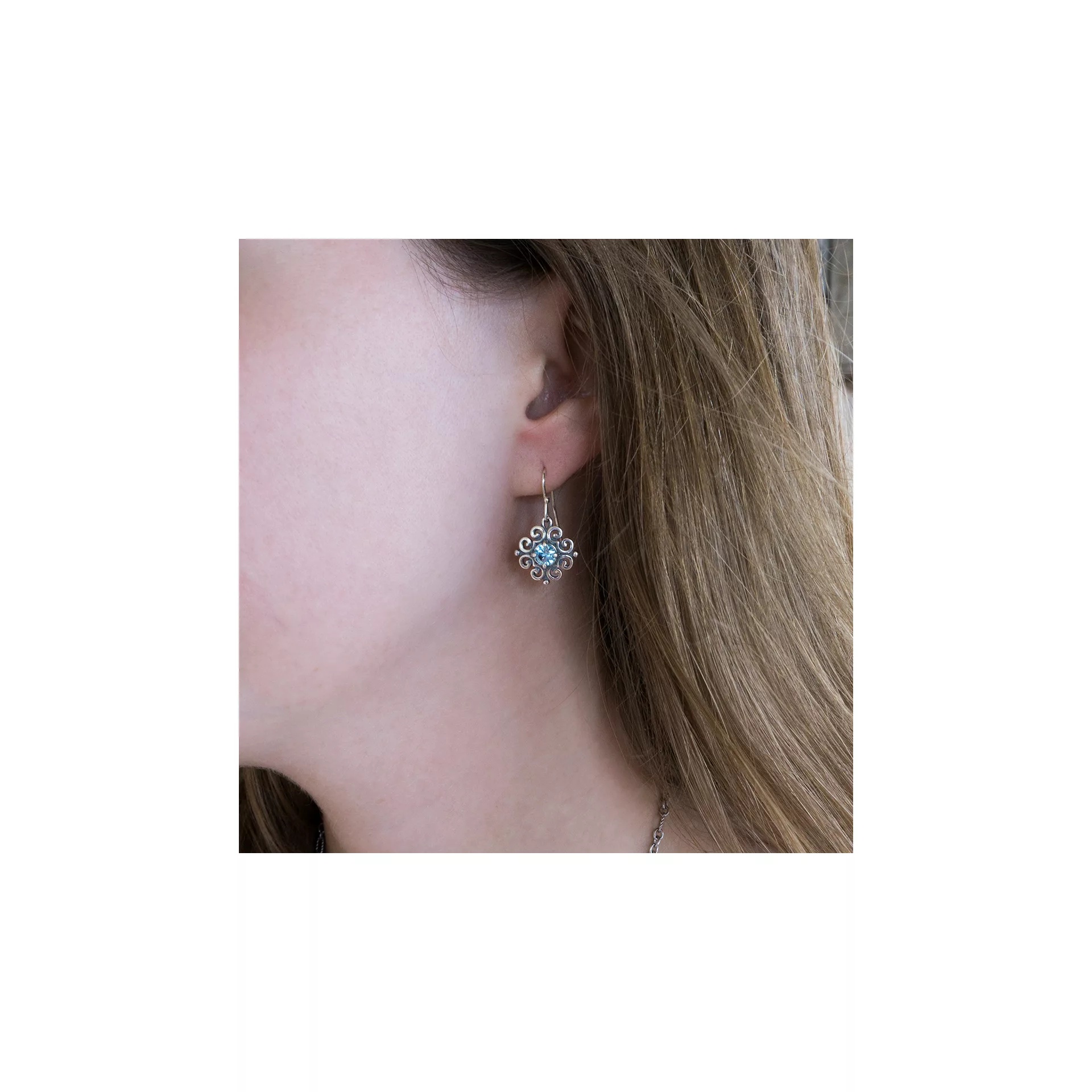 Spanish Lace Birthstone Dangle EarShop All Rings - Image 3