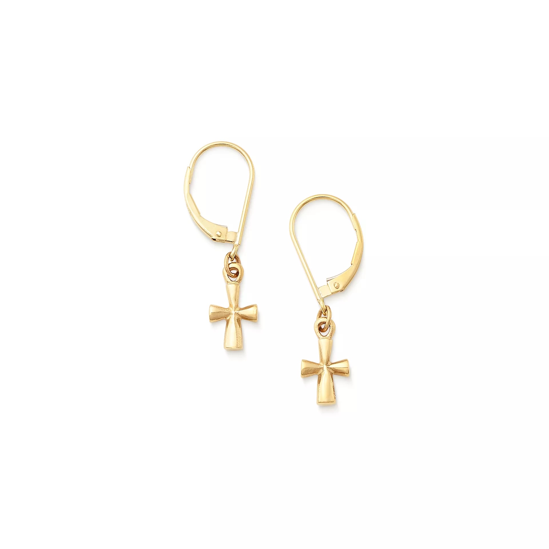 St. Teresa Cross Dangle EarShop All Rings