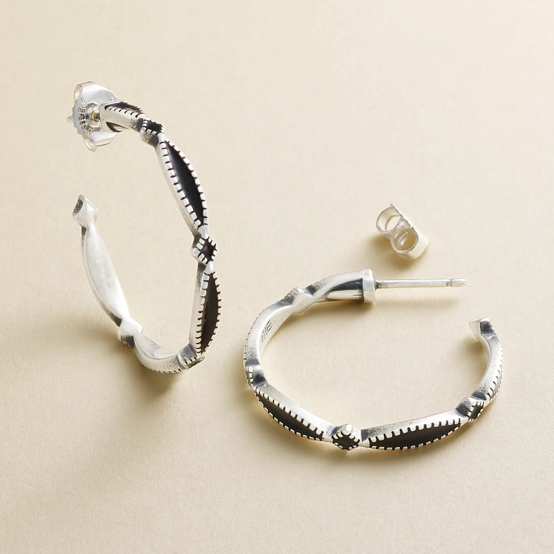 Enamel Cordoba Hoops - Image 2