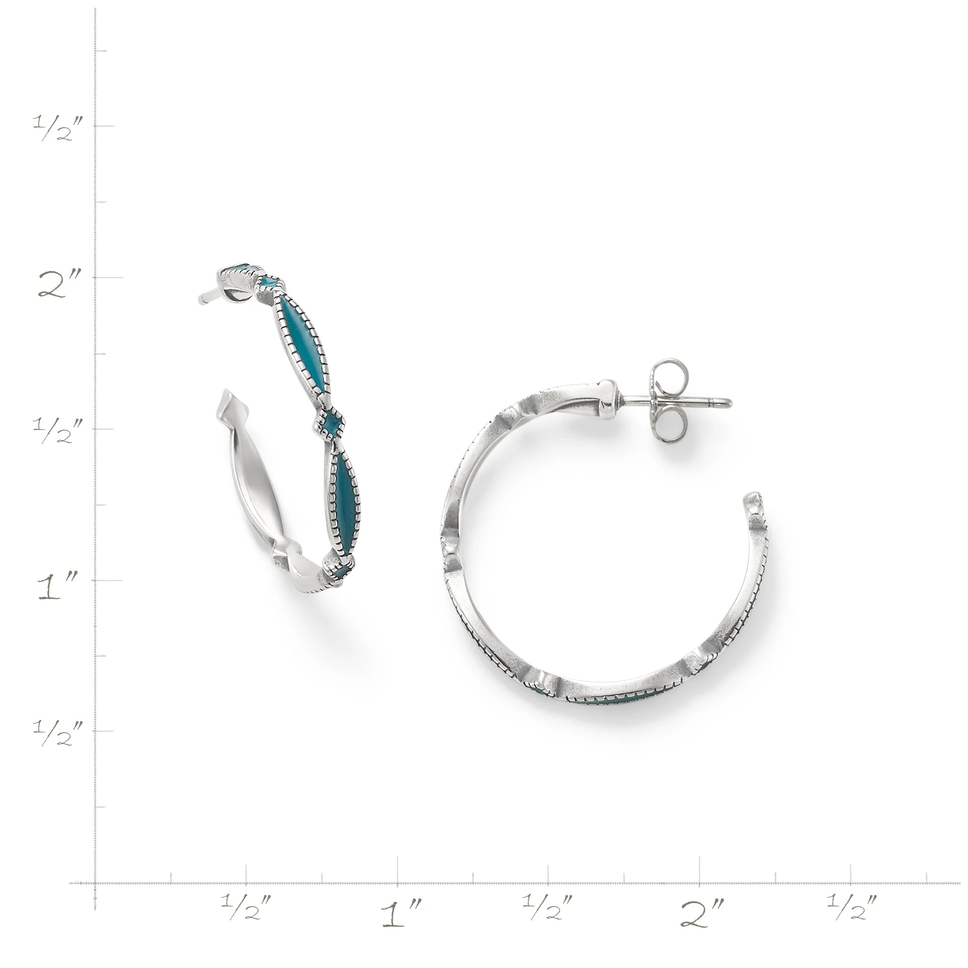 Enamel Cordoba Hoops - Image 6