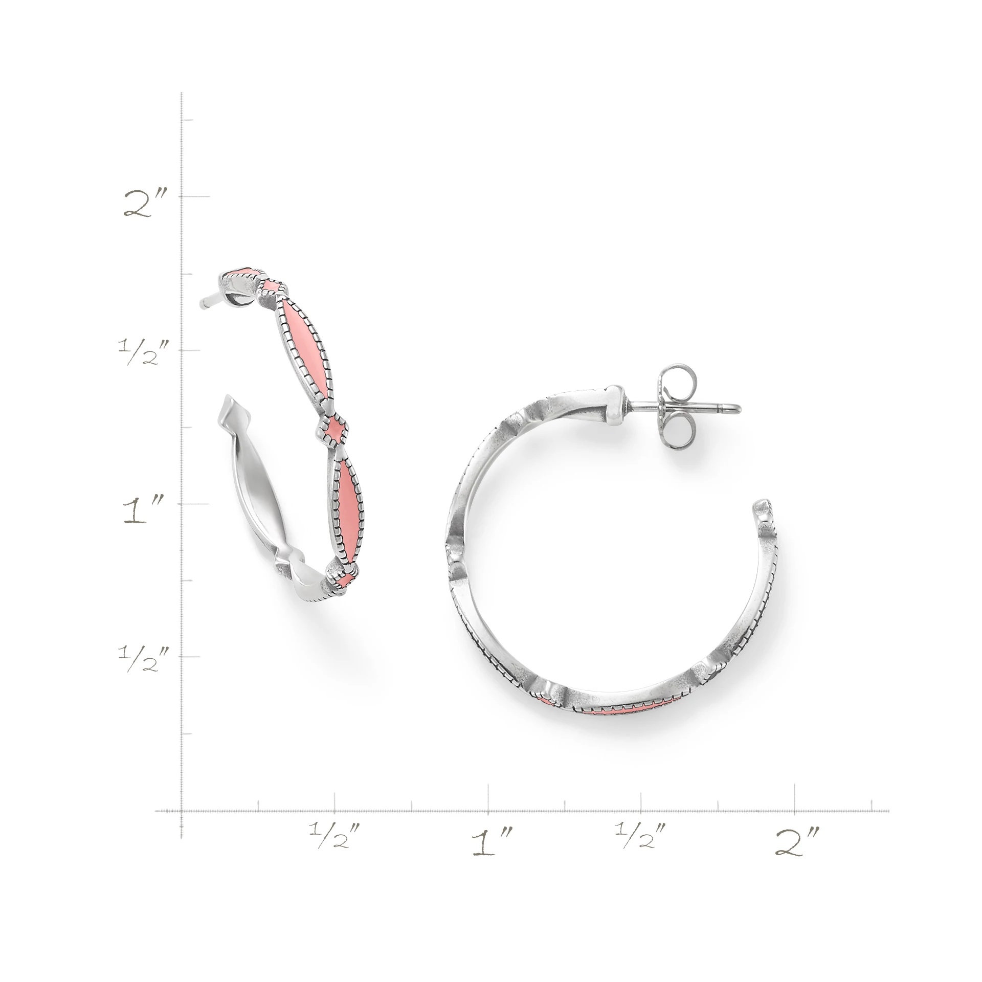 Enamel Cordoba Hoops - Image 6