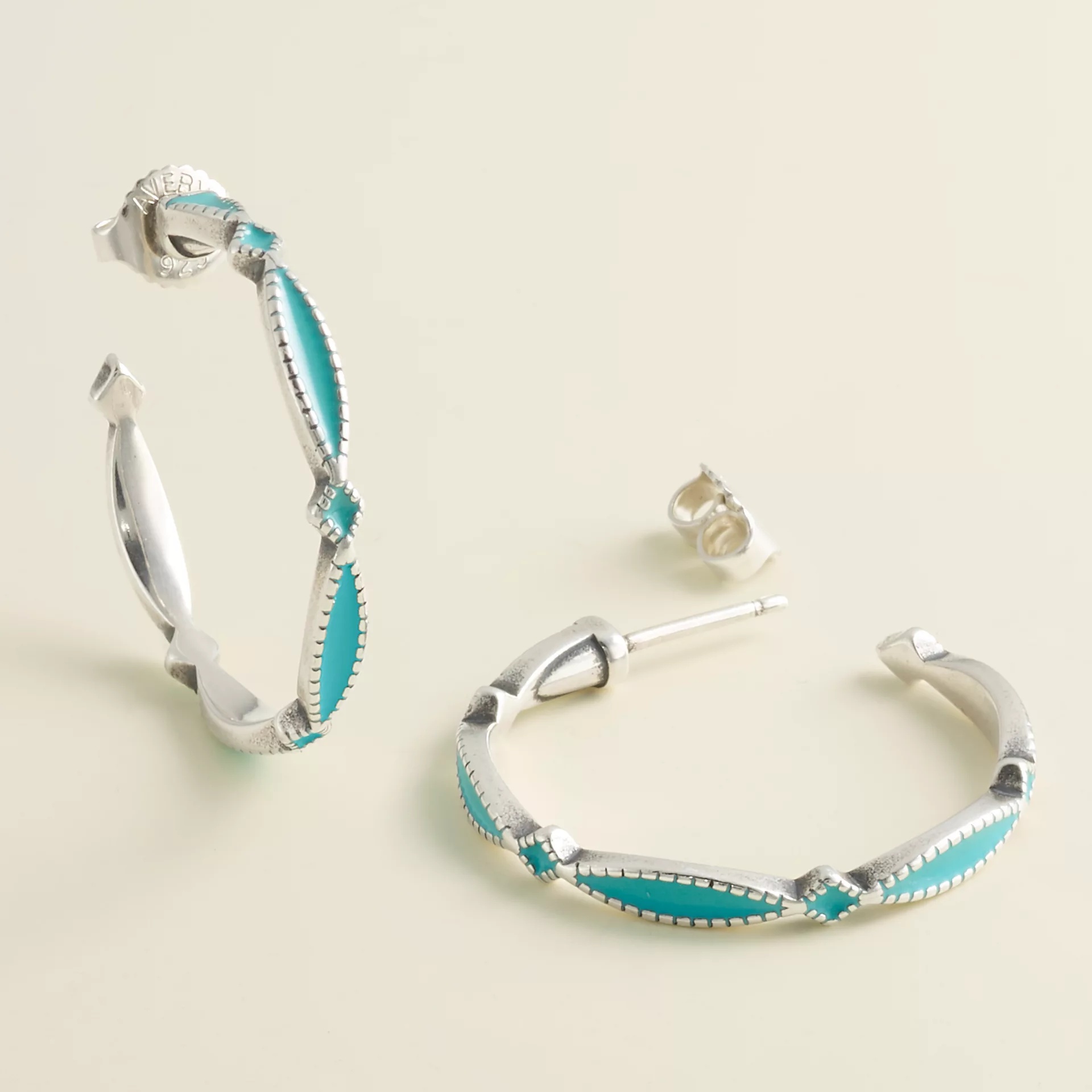 Enamel Cordoba Hoops - Image 2