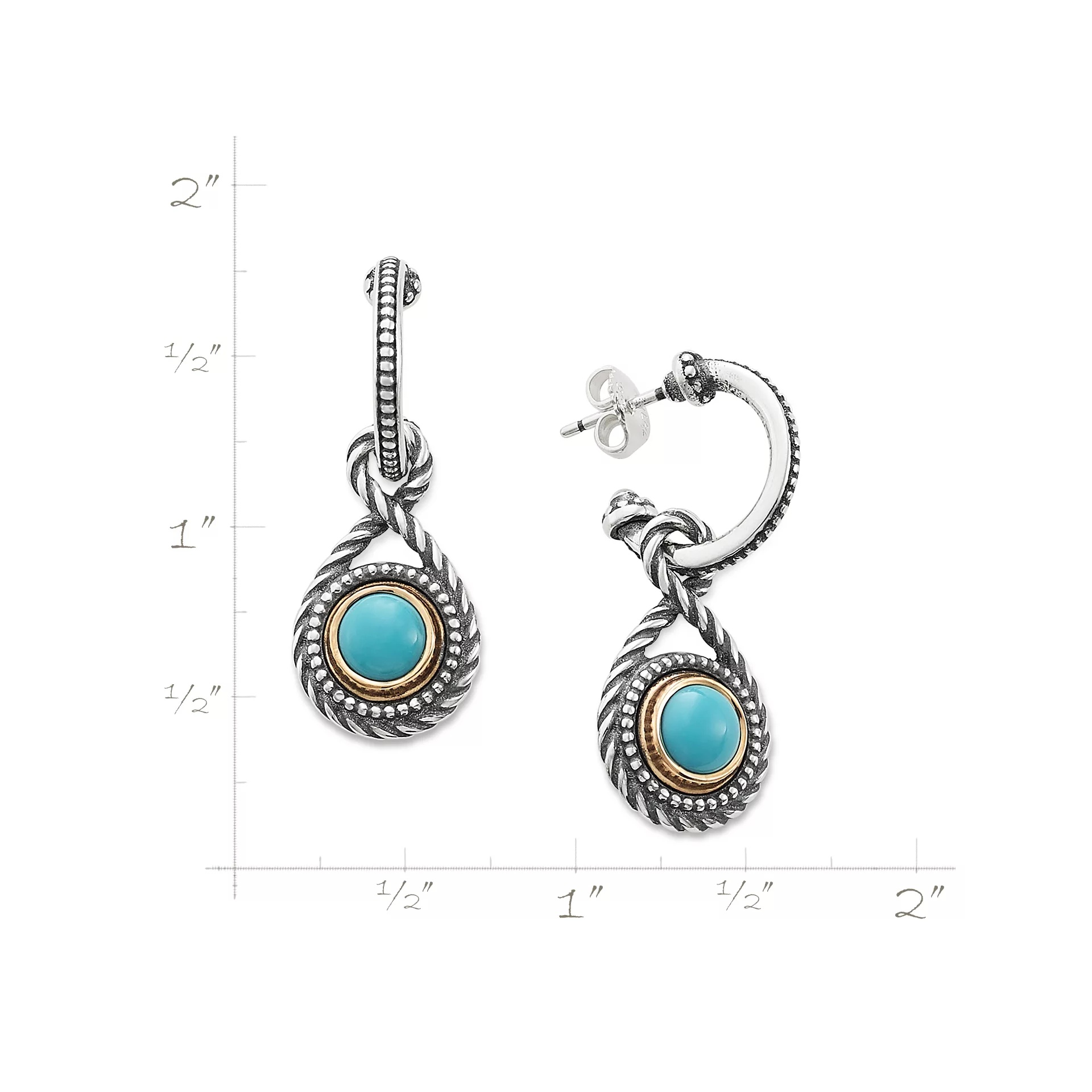 Marjan Gemstone Hoop Dangle EarShop All Rings - Image 5