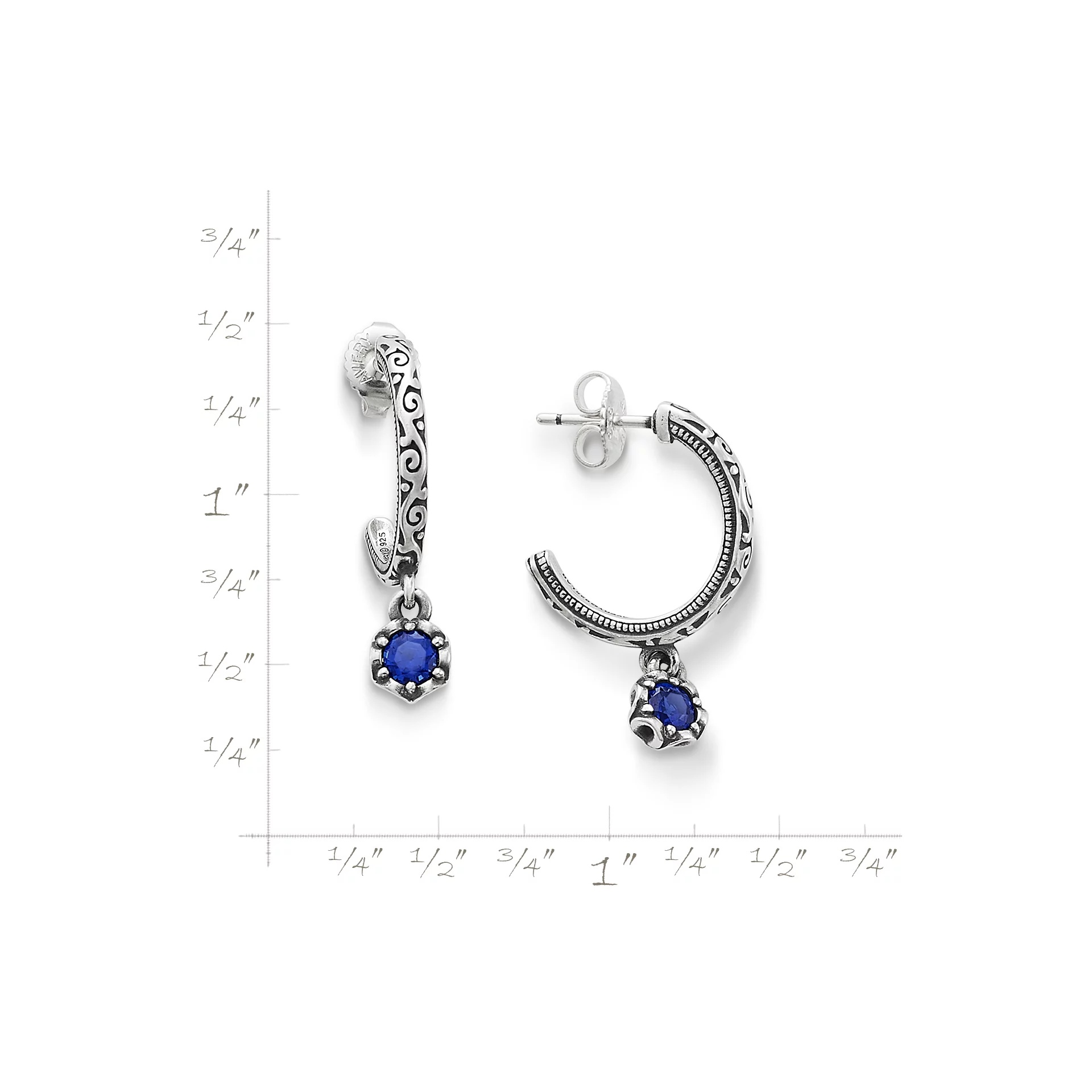 Cherished Birthstone Hoop Dangle EarShop All Rings - Image 5