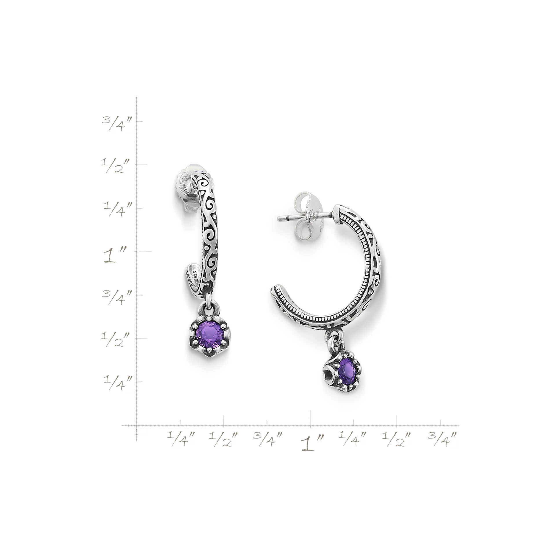 Cherished Birthstone Hoop Dangle EarShop All Rings - Image 5