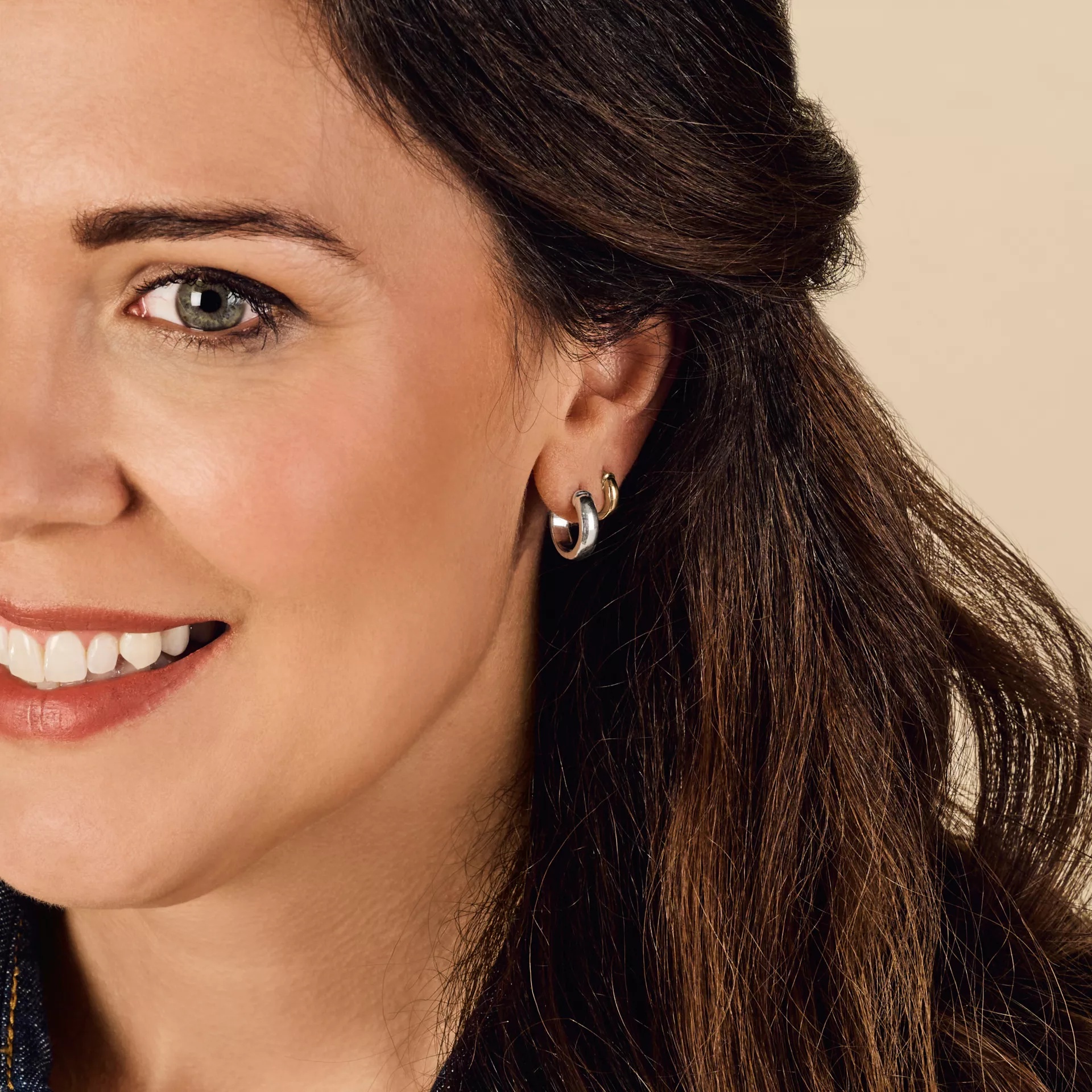 Hinged Huggie EarShop All Rings - Image 5