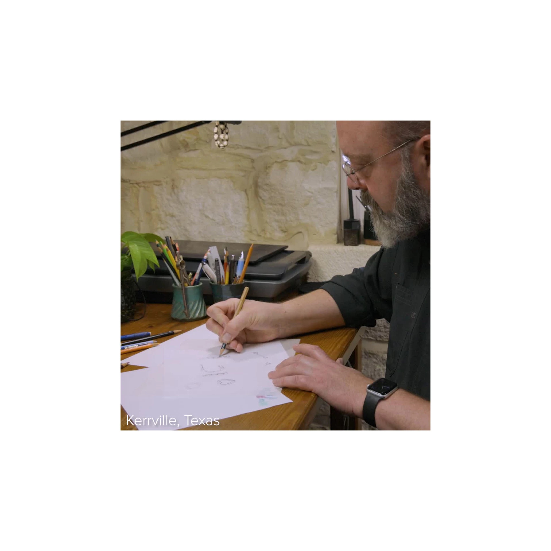 Enamel Connected Hearts Hoops - Image 6