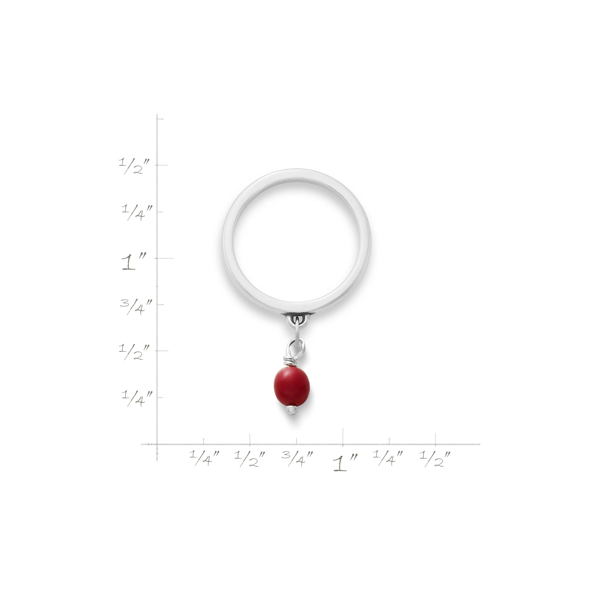 Glass Enhancer Bead Dangle Ring - Image 4