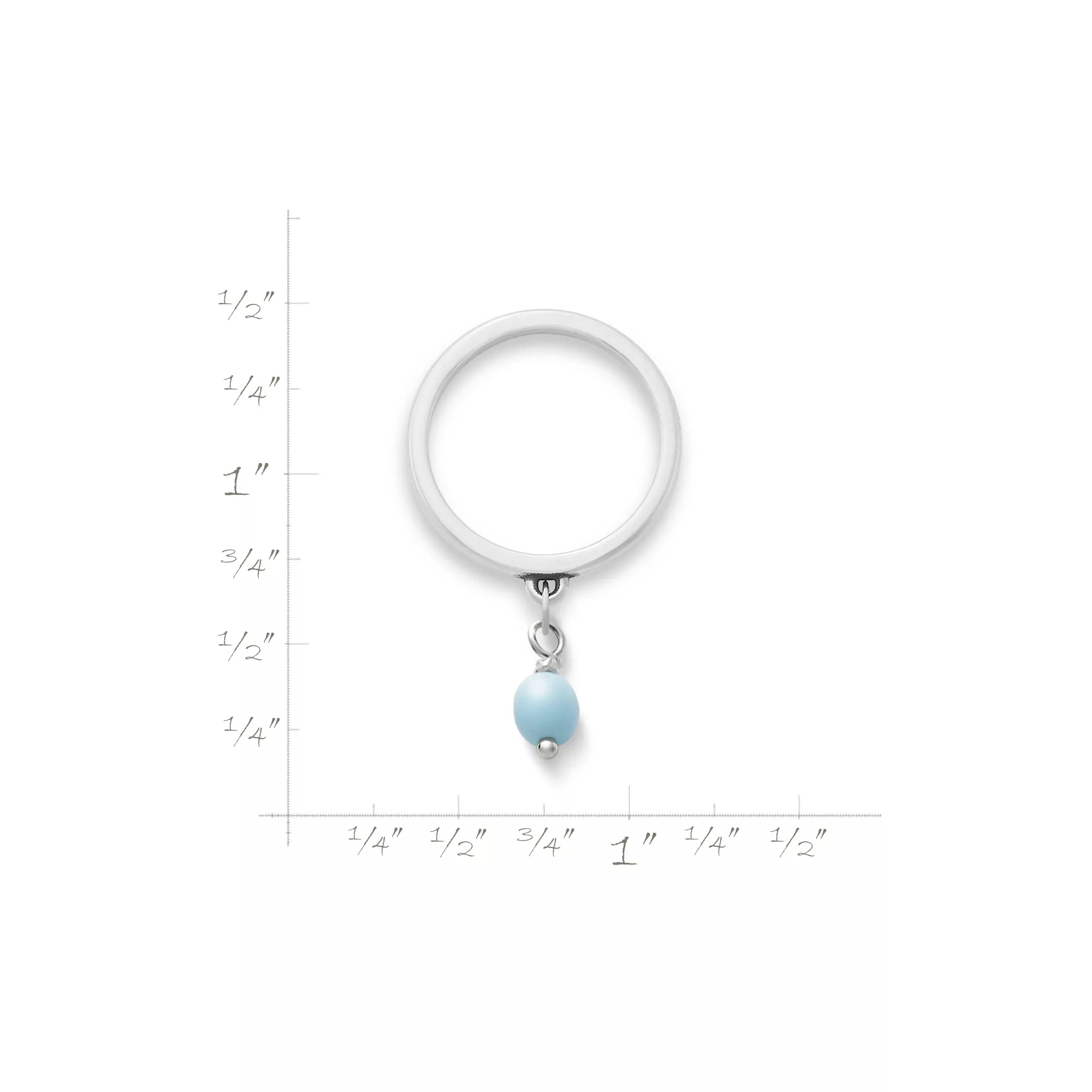 Glass Enhancer Bead Dangle Ring - Image 2