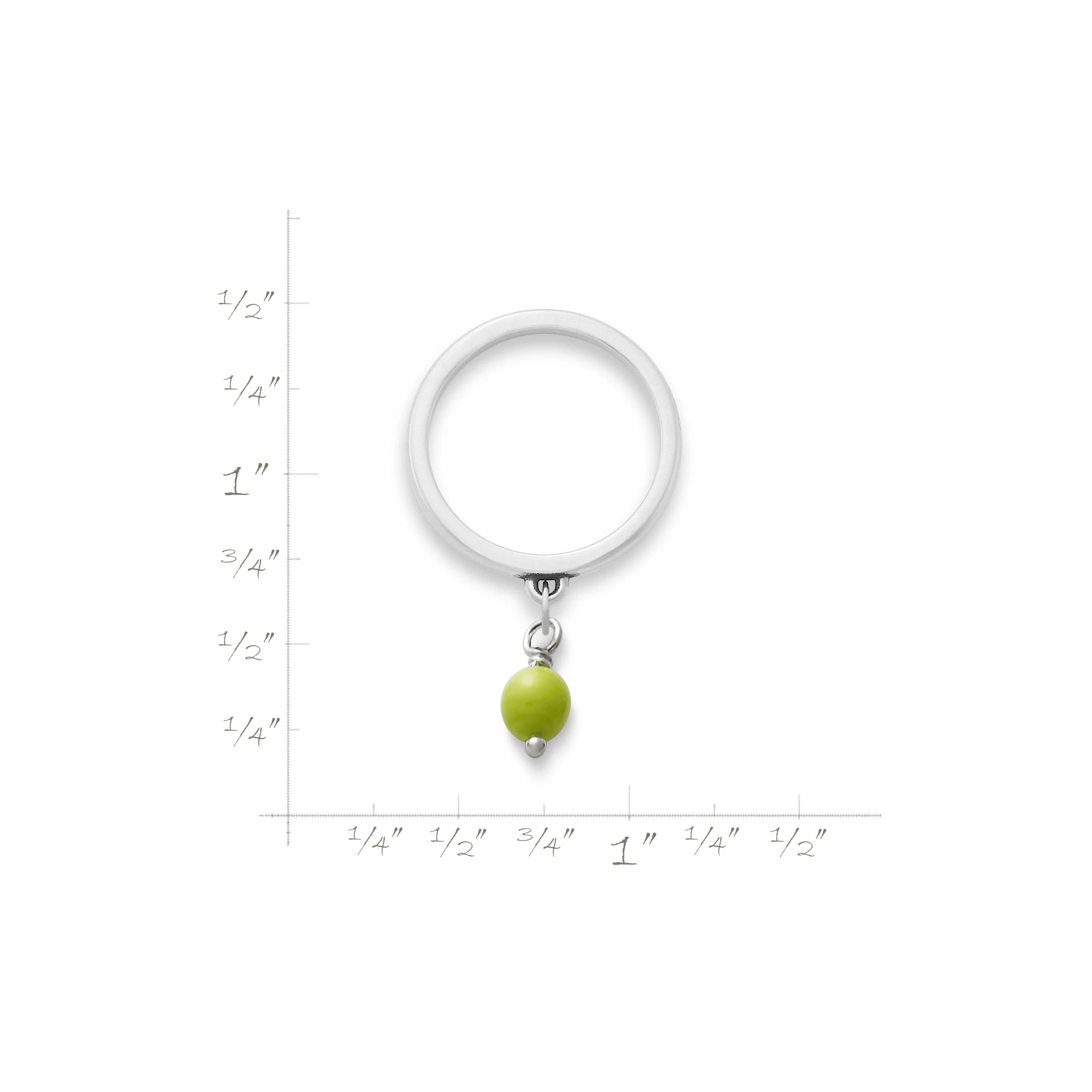 Glass Enhancer Bead Dangle Ring - Image 2