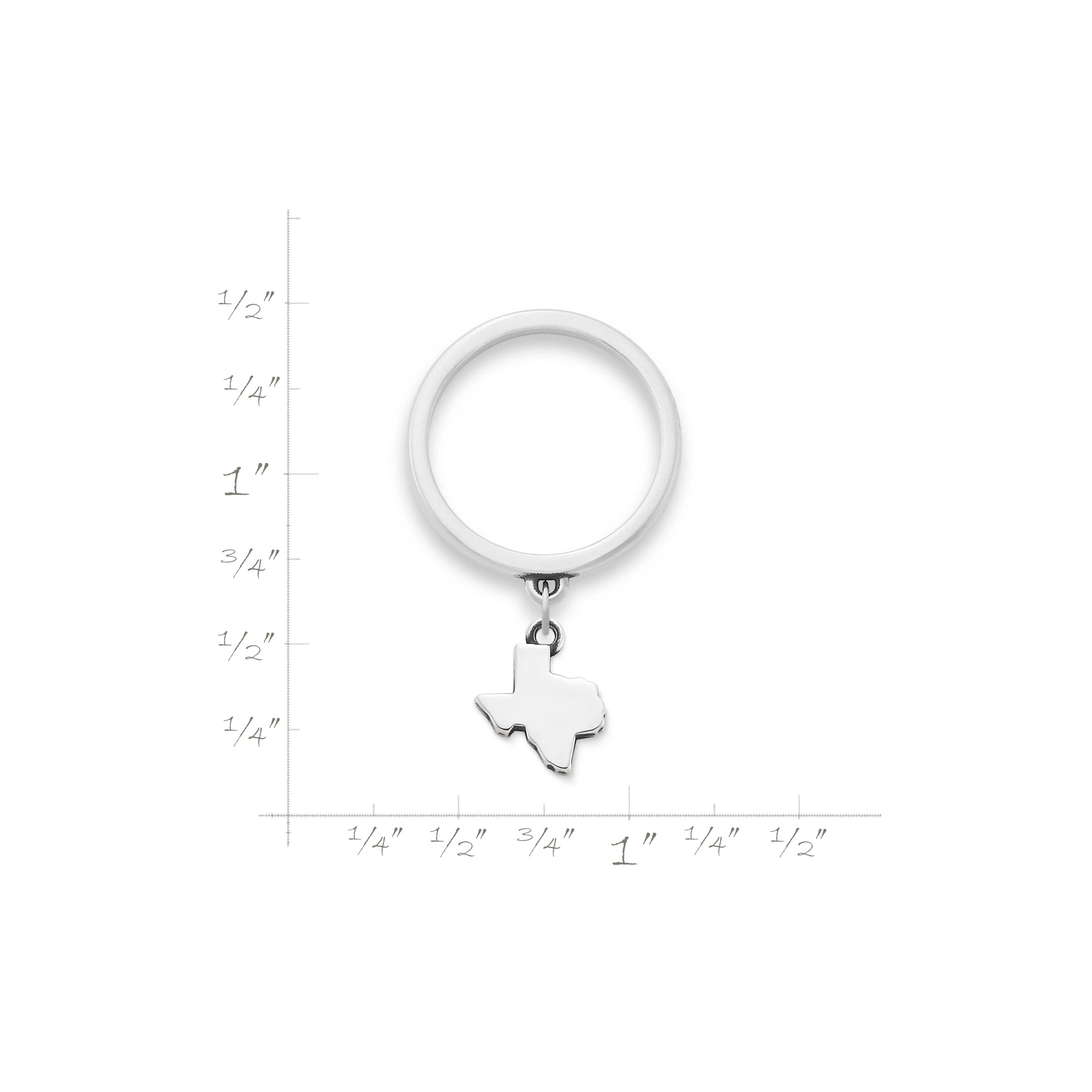 Texas Mini Charm Dangle Ring - Image 2