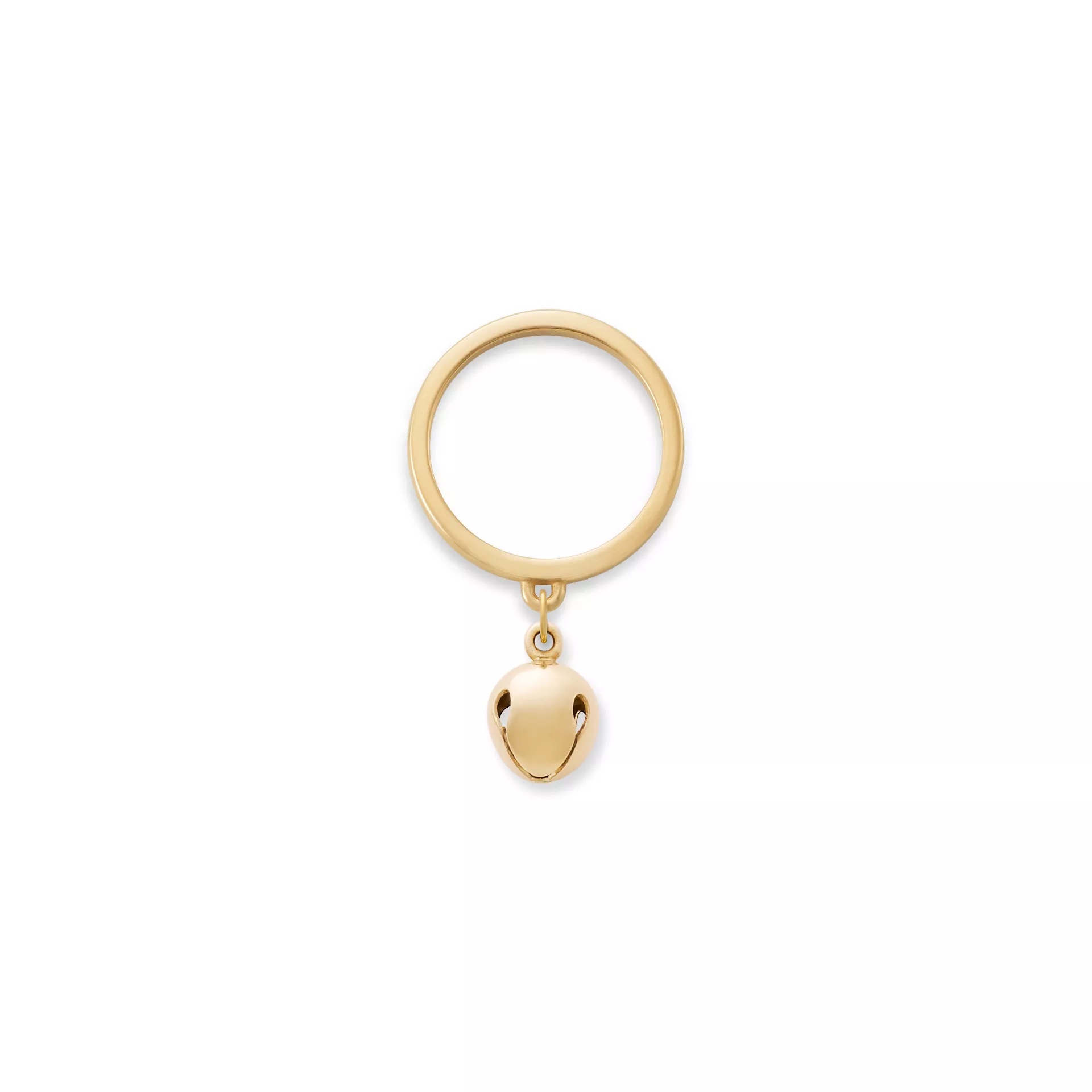Jingle Bell Charm Dangle Ring