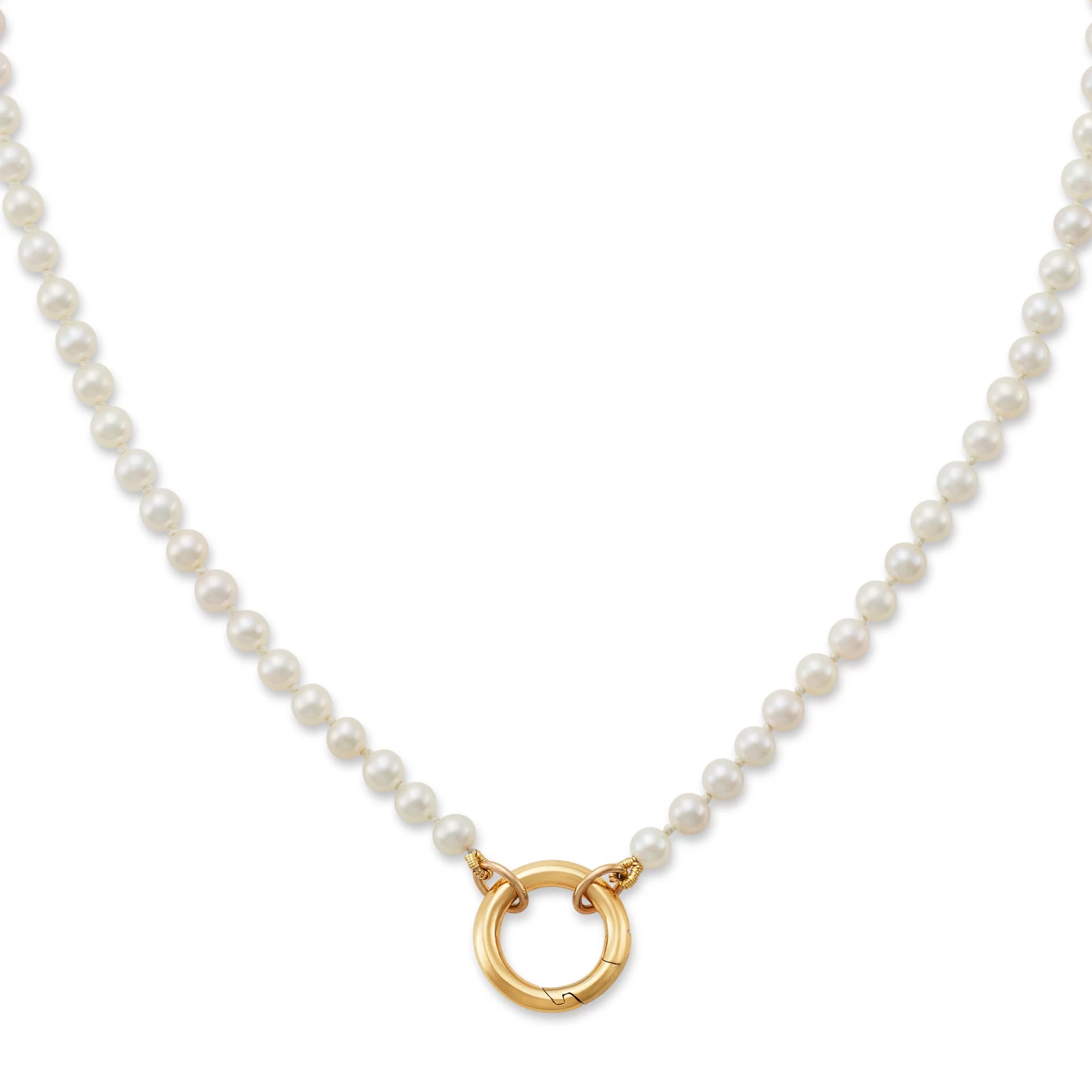 Cultured Pearl Changeable Charm Necklace
