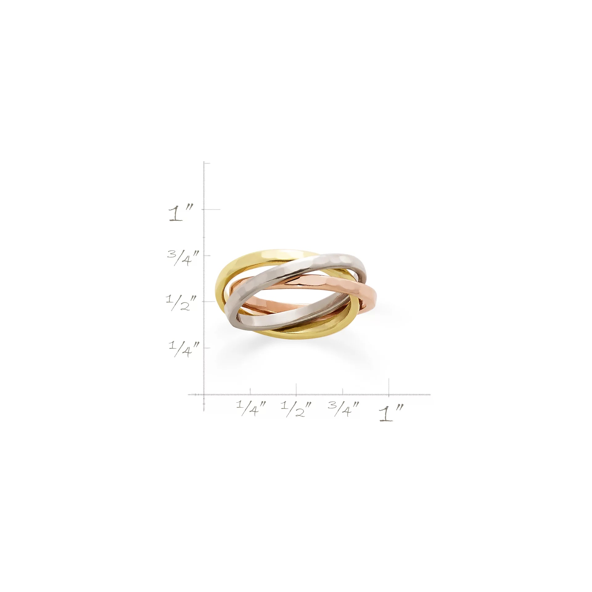 Entwined Trio Combo Ring - Image 2