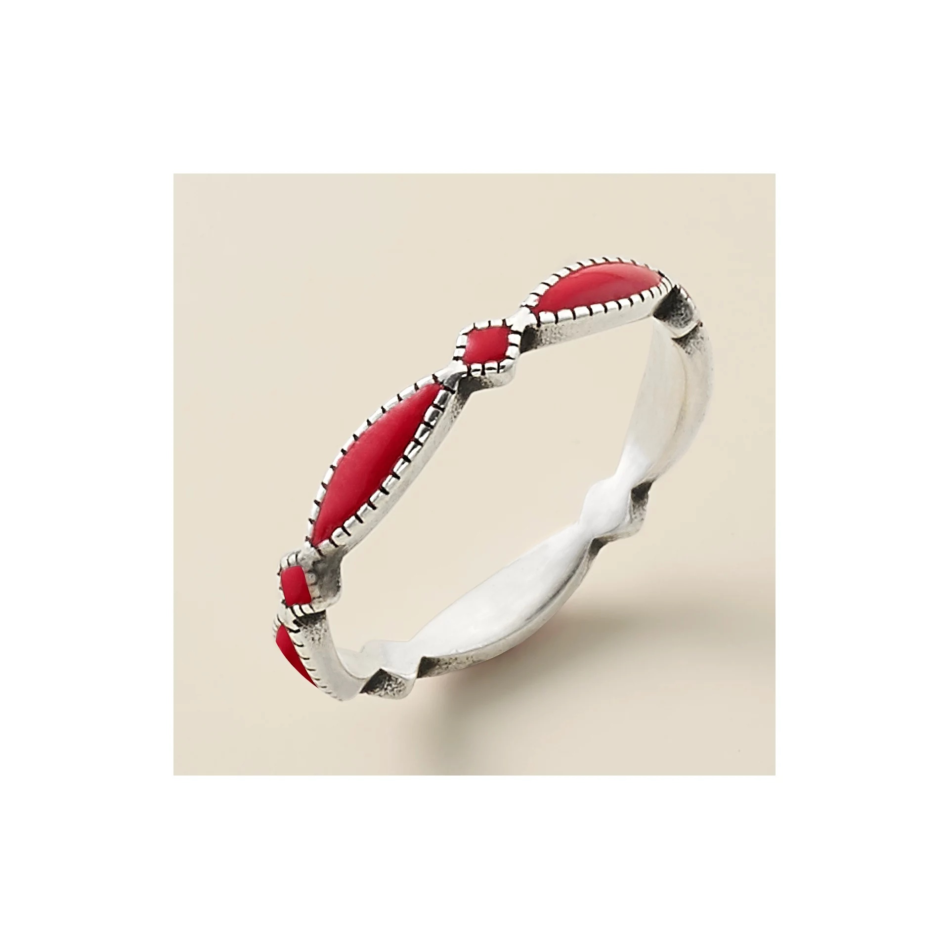 Enamel Cordoba Stacker Ring - Image 2