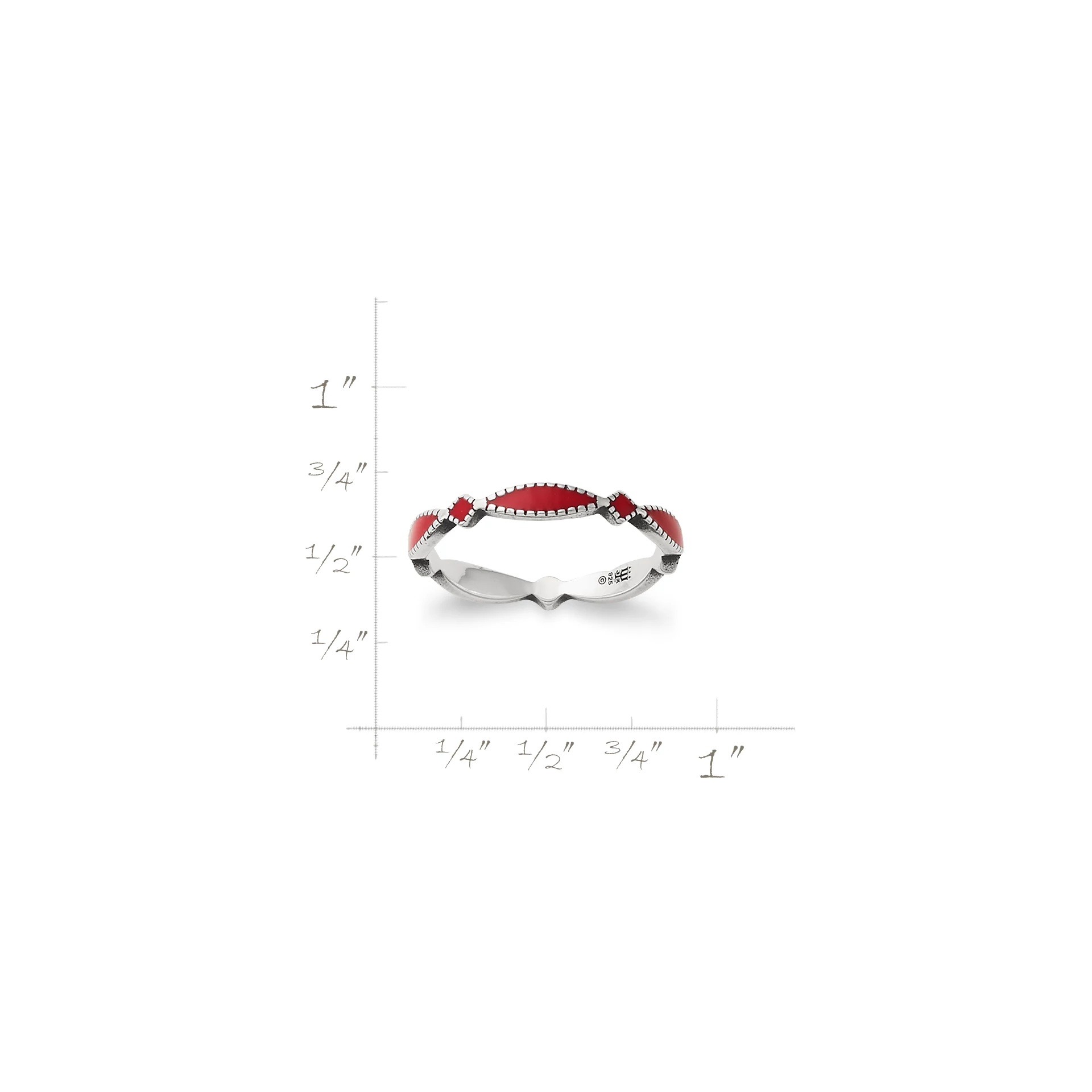 Enamel Cordoba Stacker Ring - Image 6