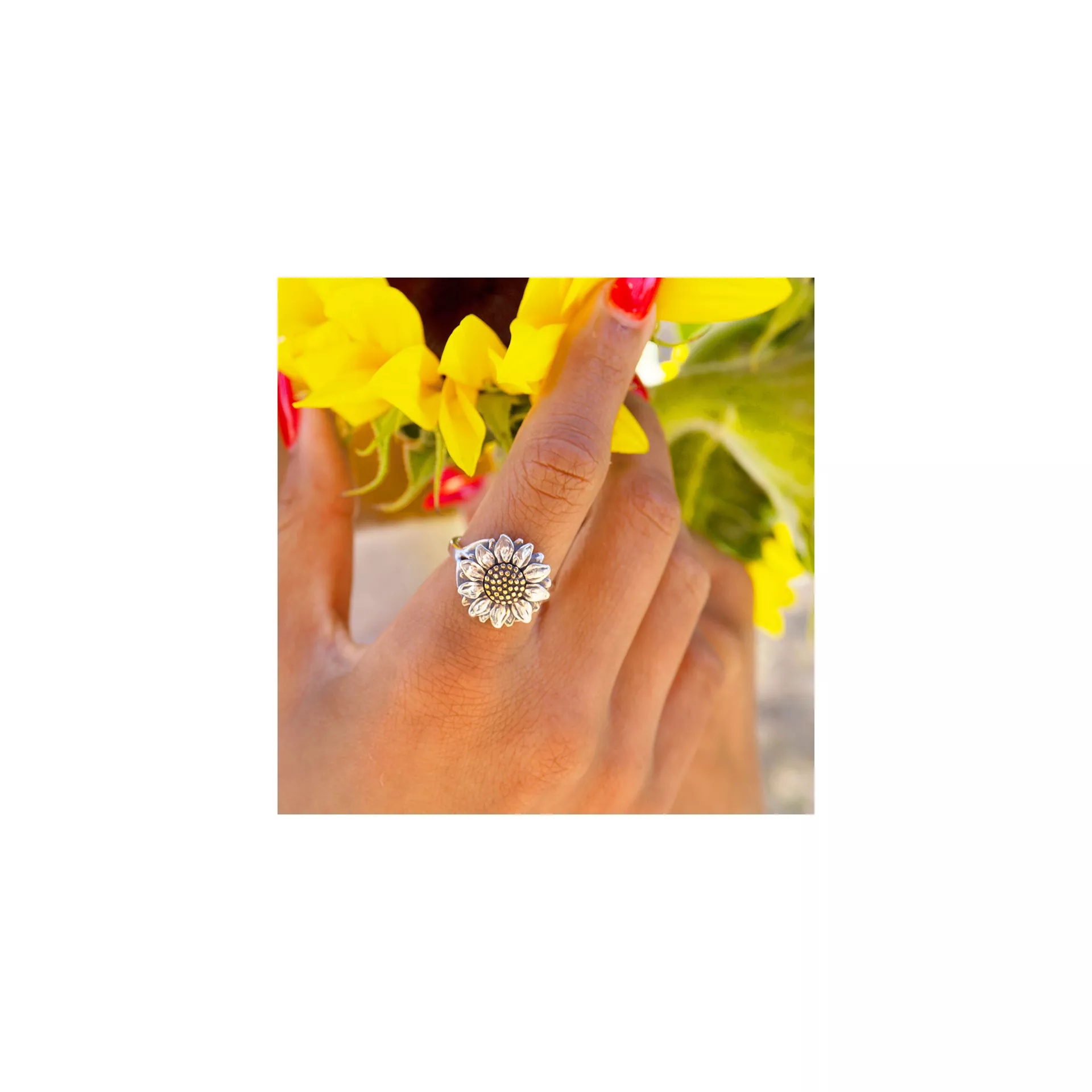 Wild Sunflower Ring - Image 6