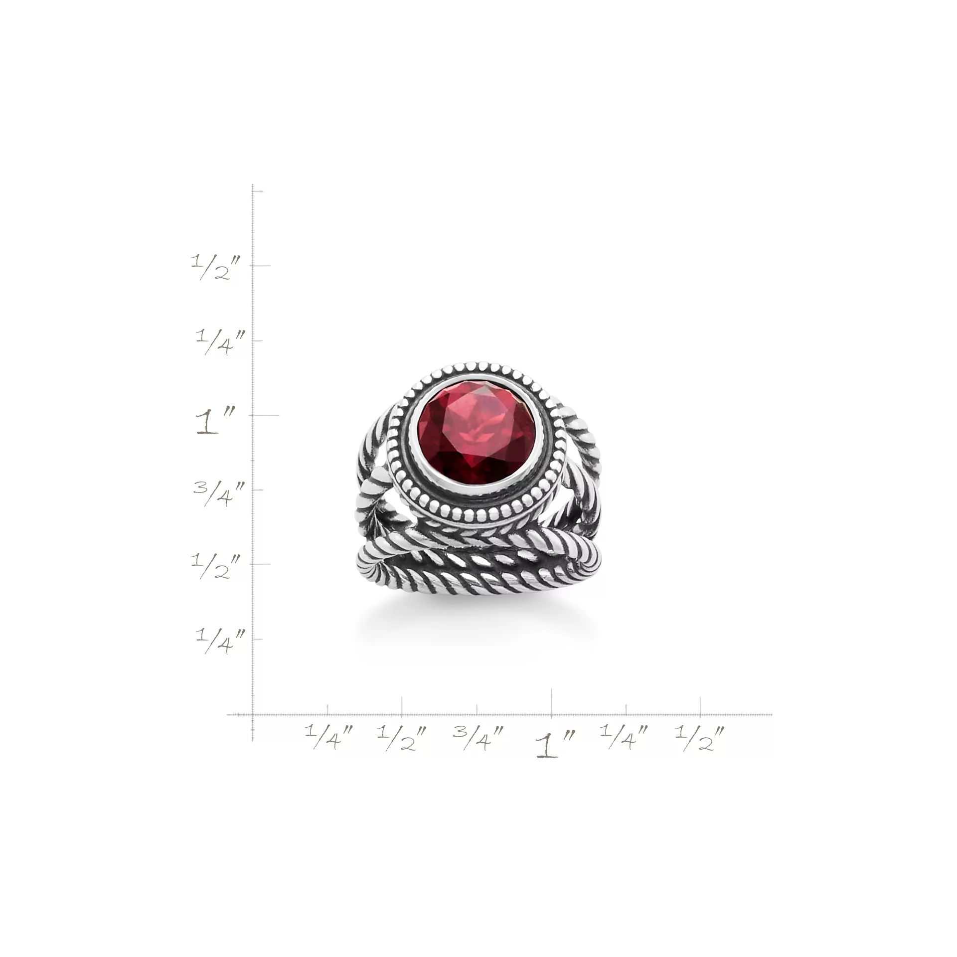 Twisted Wire Gemstone Ring - Image 5