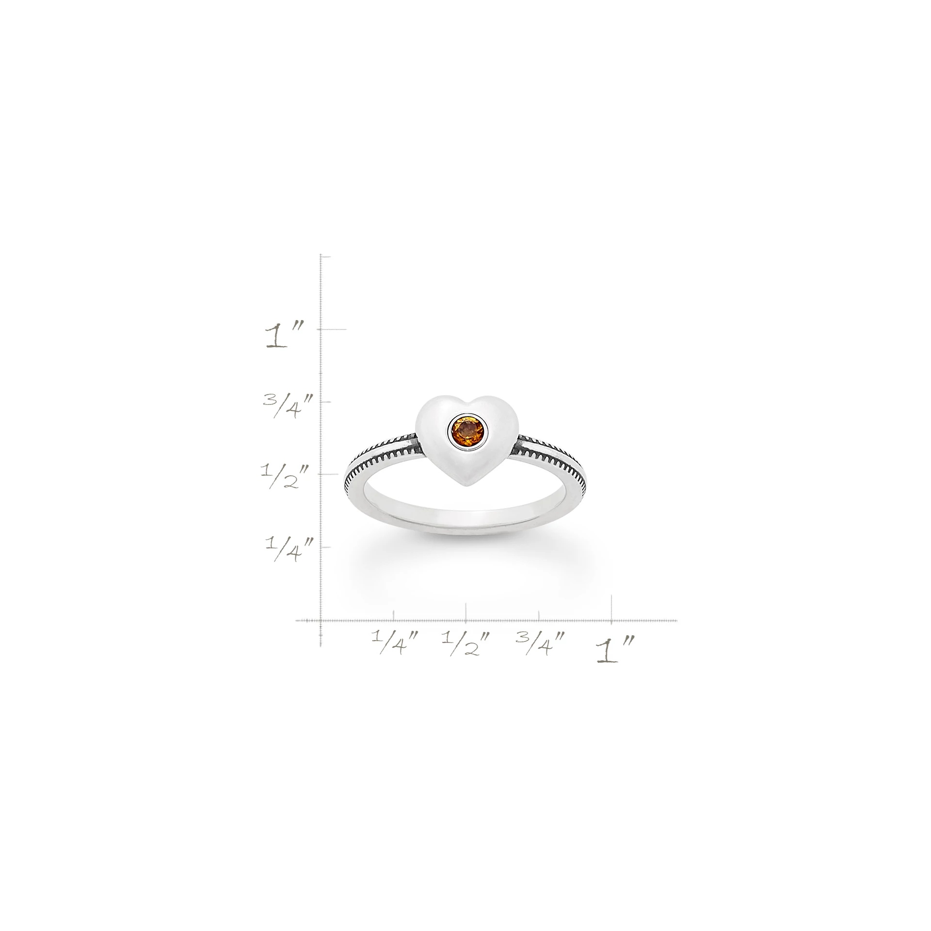 Keepsake Heart Birthstone Ring - Image 4