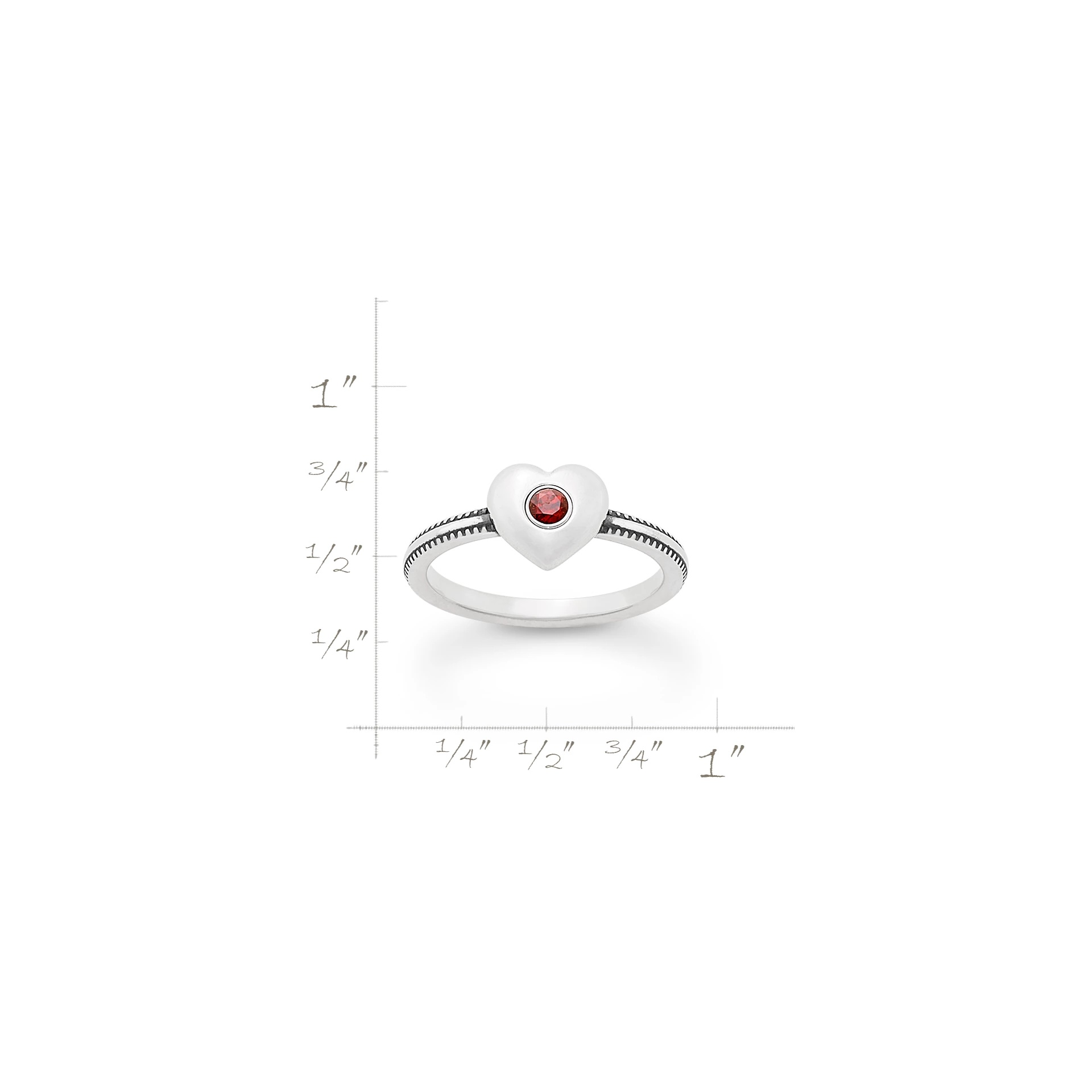 Keepsake Heart Birthstone Ring - Image 4