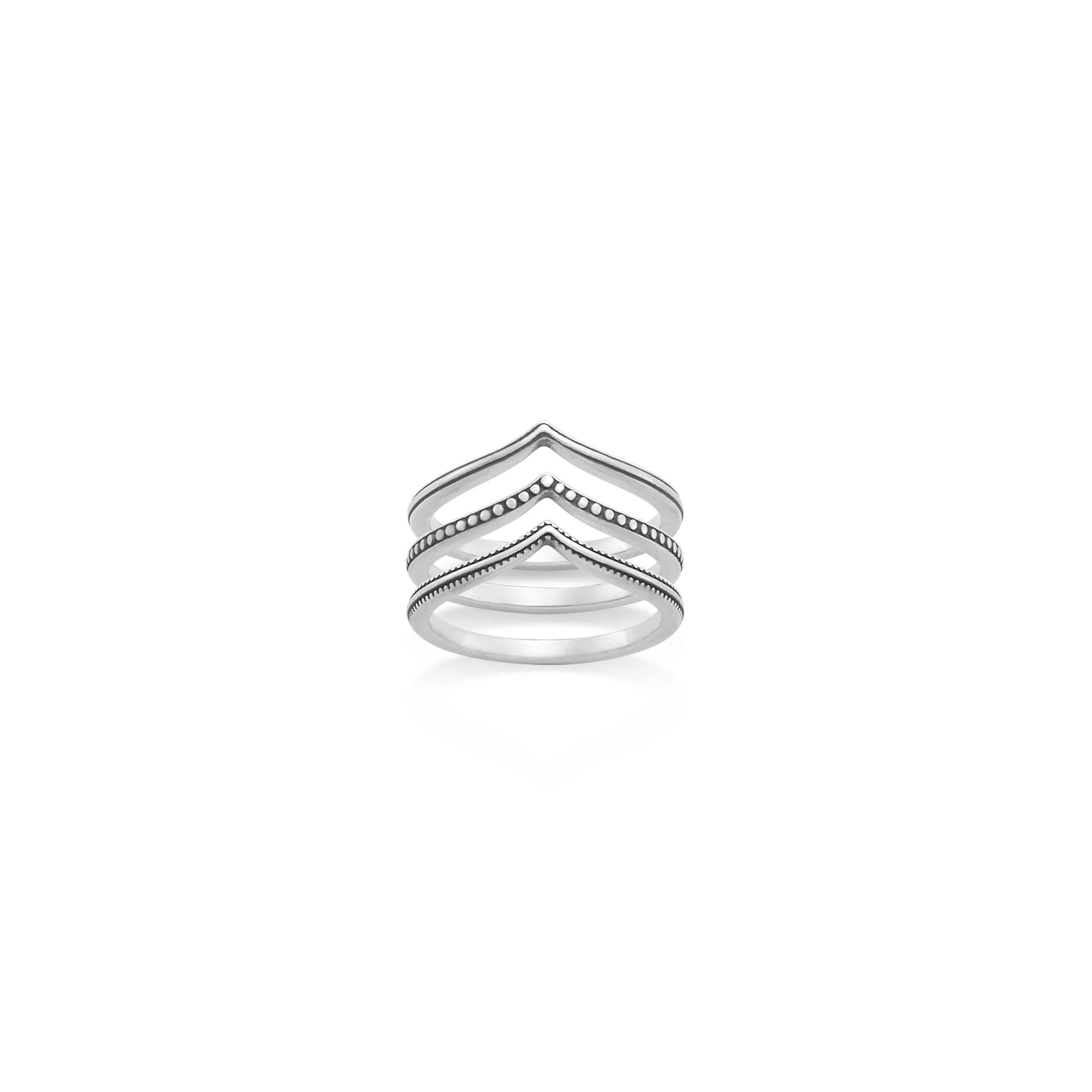 Chevron Ring Set