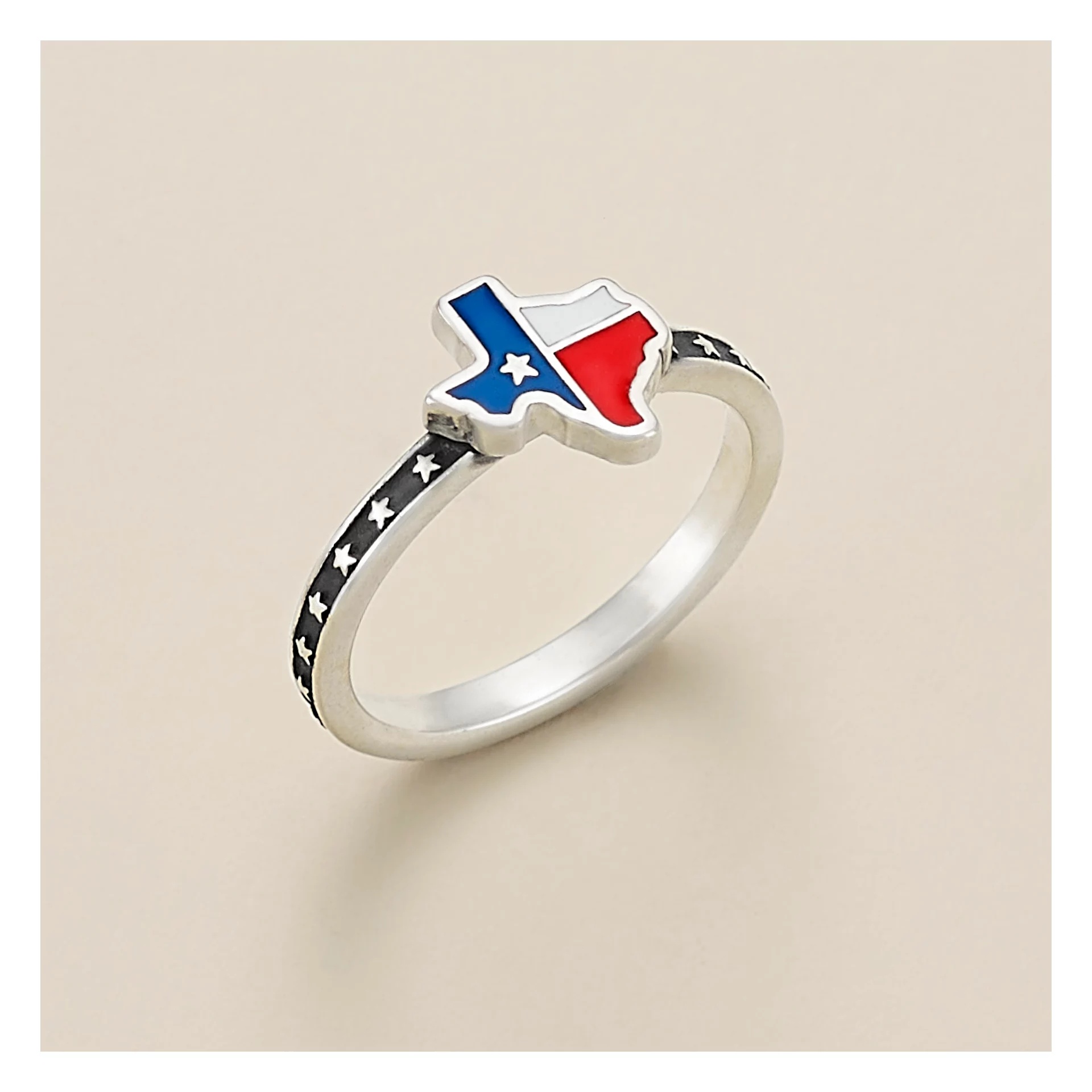 Enamel Lone Star State Ring - Image 2