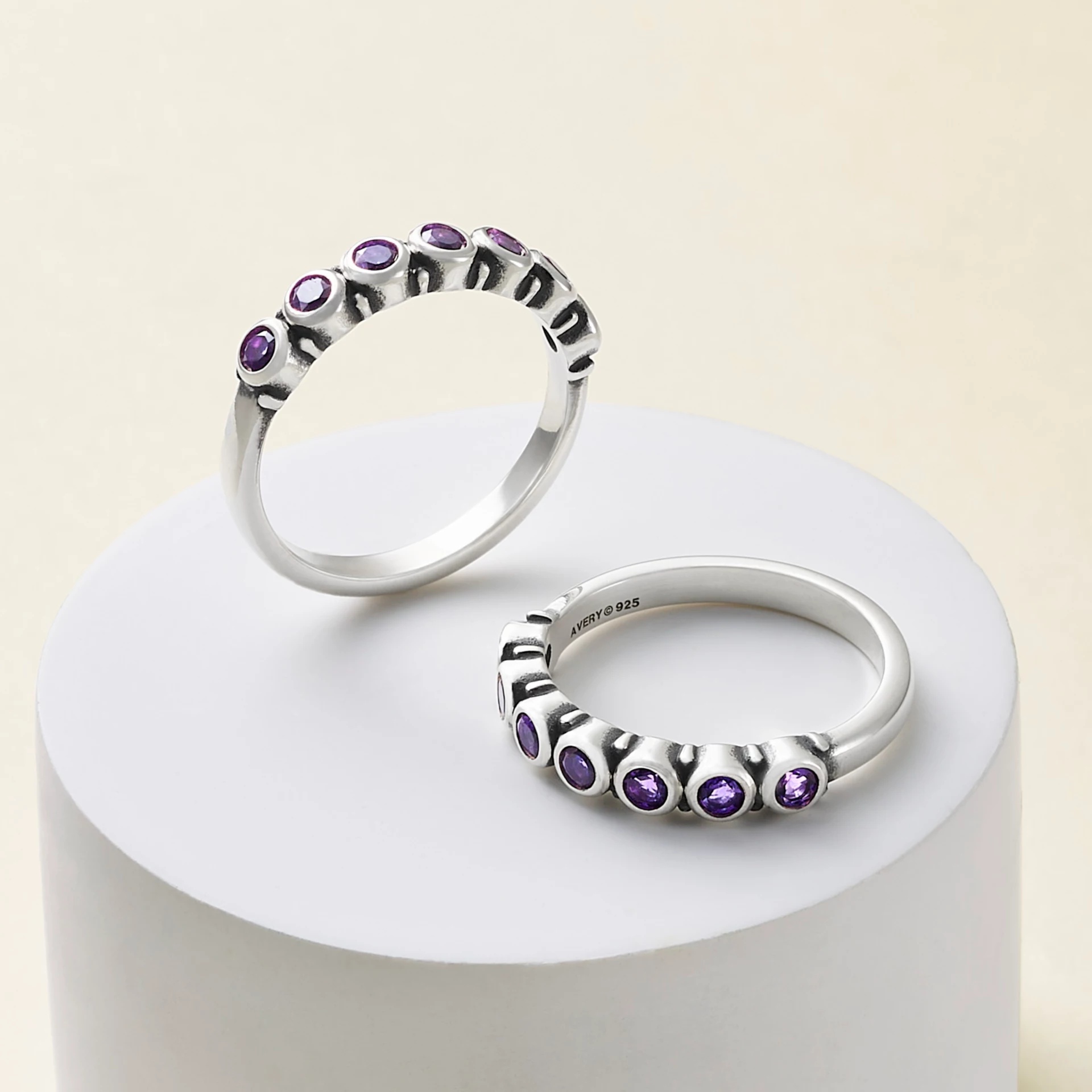 Gemstone Stacker Ring - Image 2