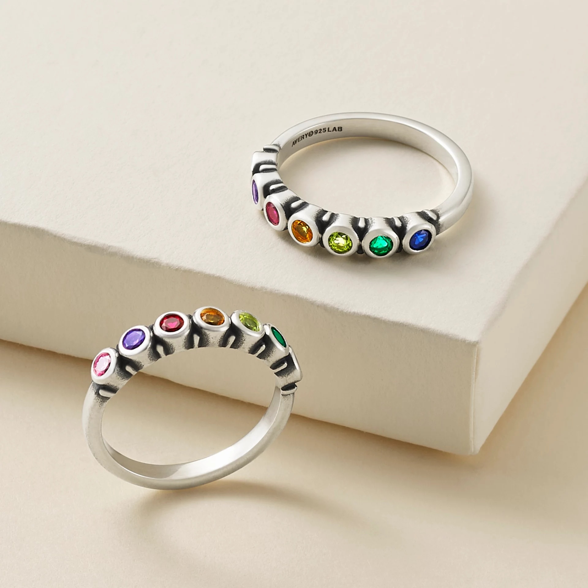 Gemstone Stacker Ring - Image 2