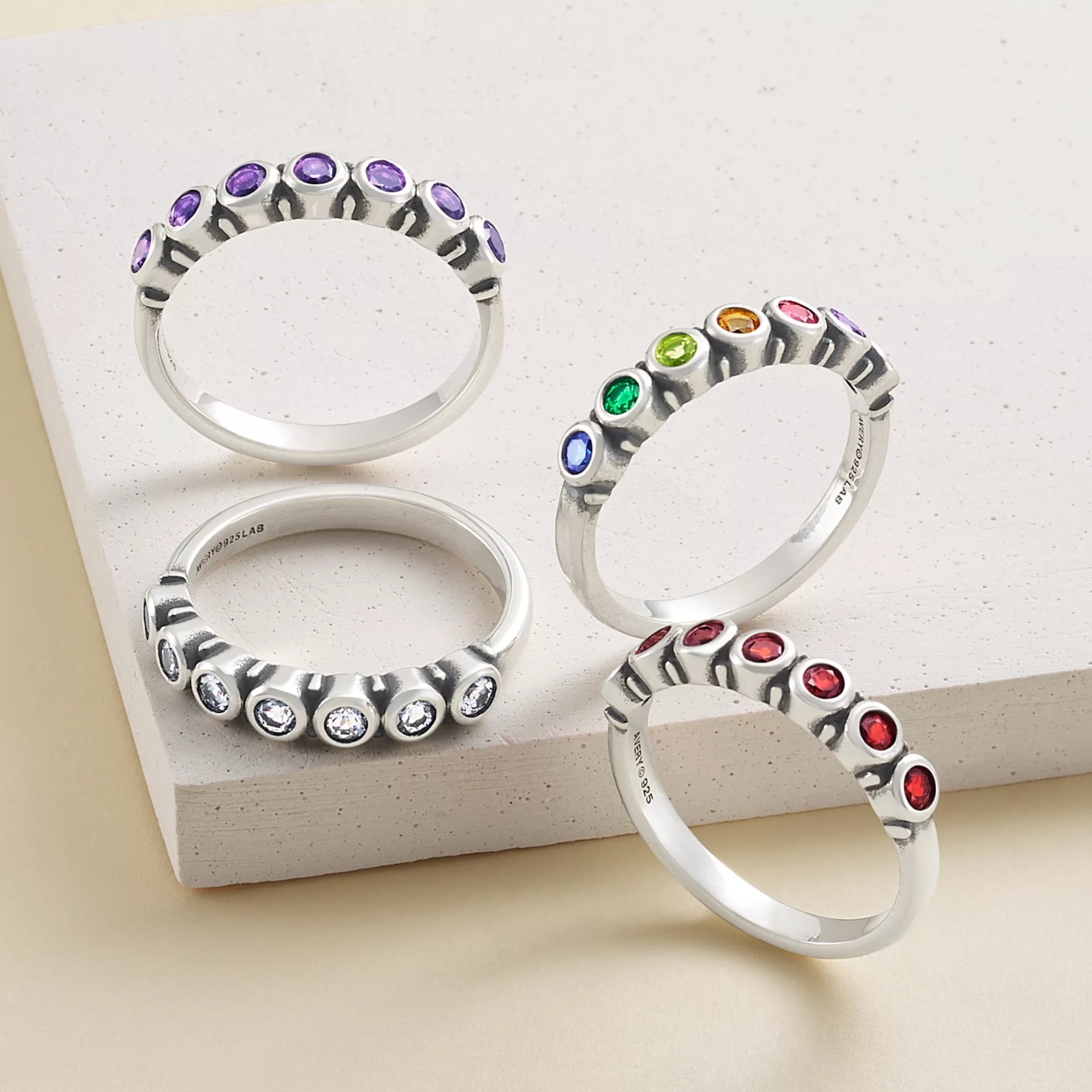 Gemstone Stacker Ring - Image 3