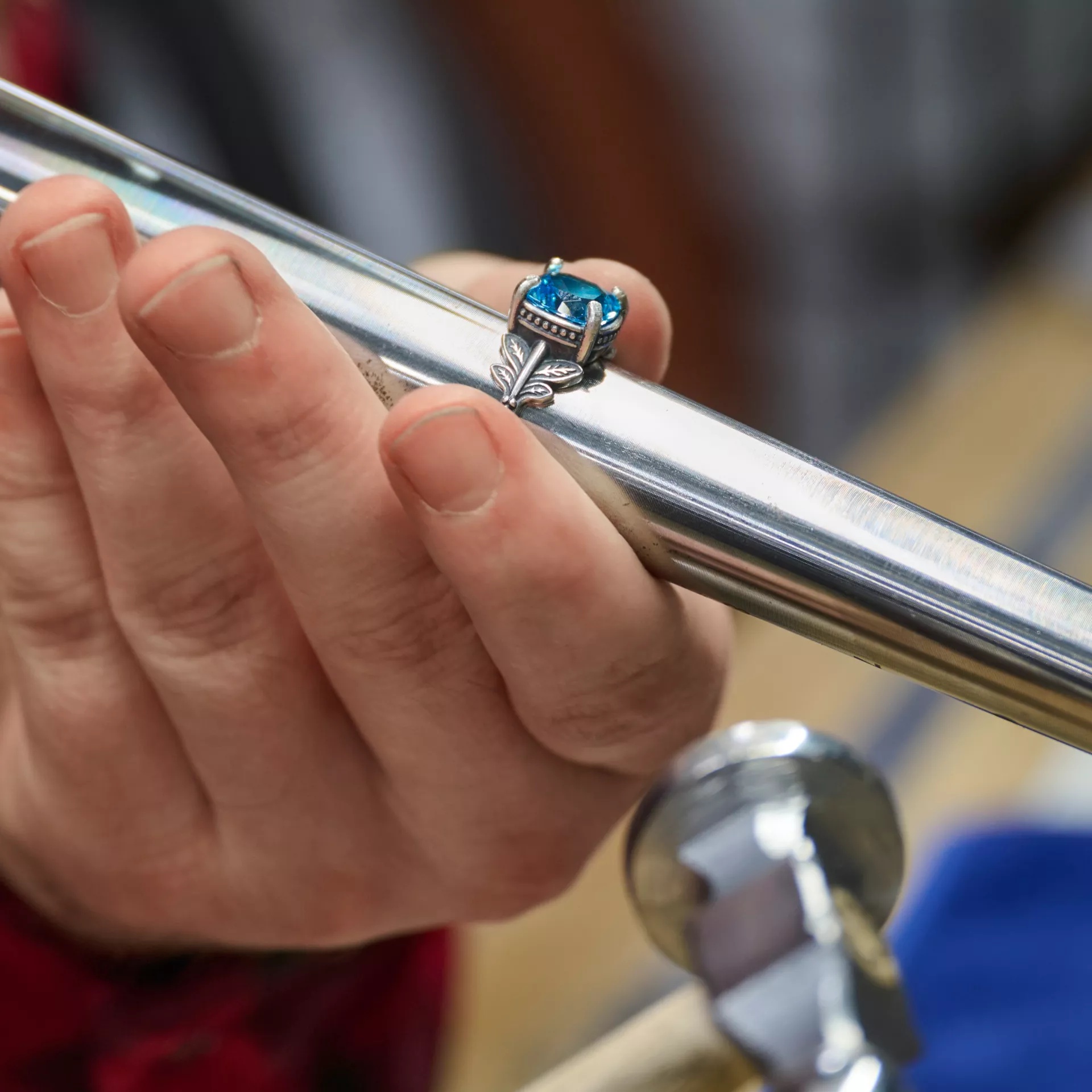 Trellis Gemstone Ring - Image 6