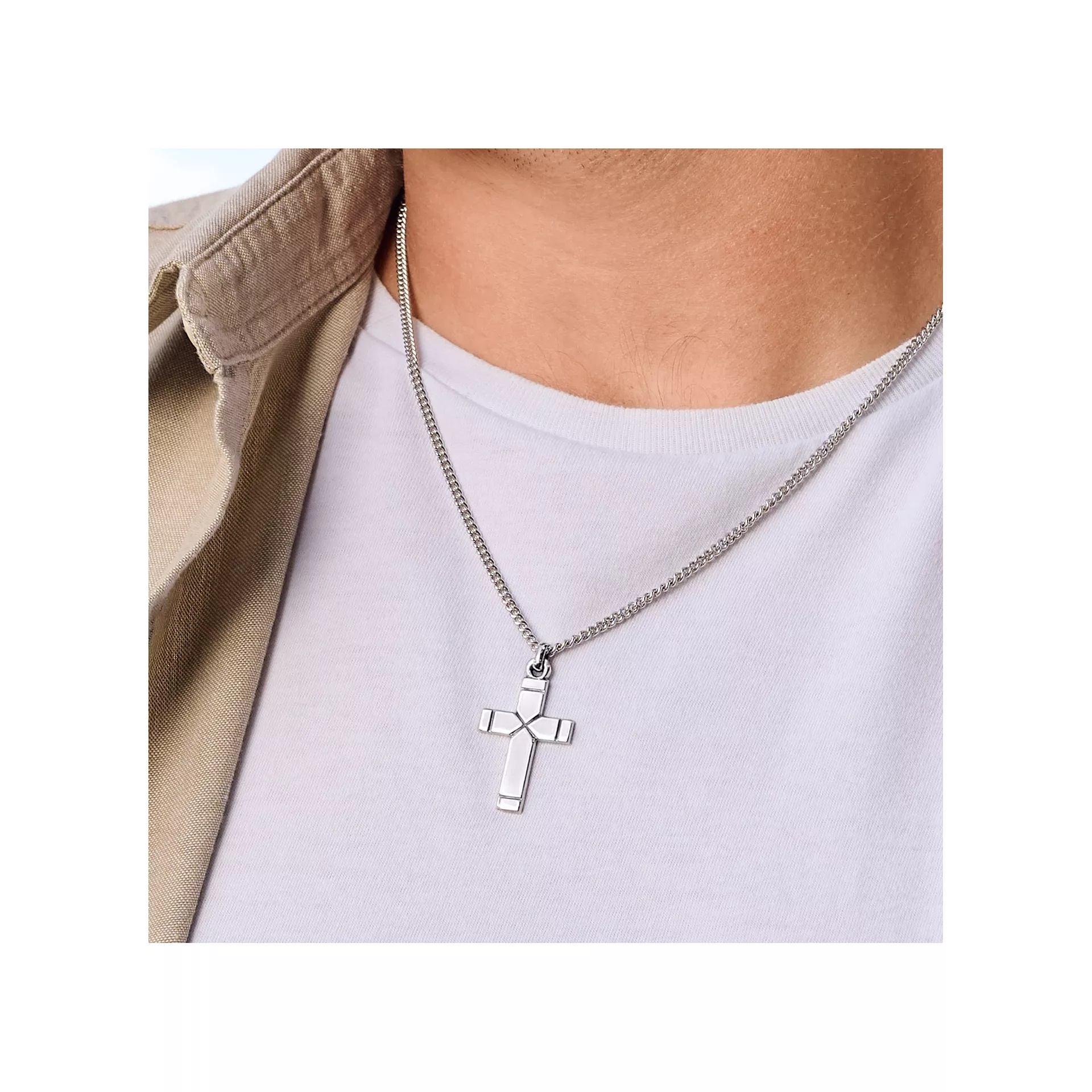 Plain Latin Cross Pendant - Image 2