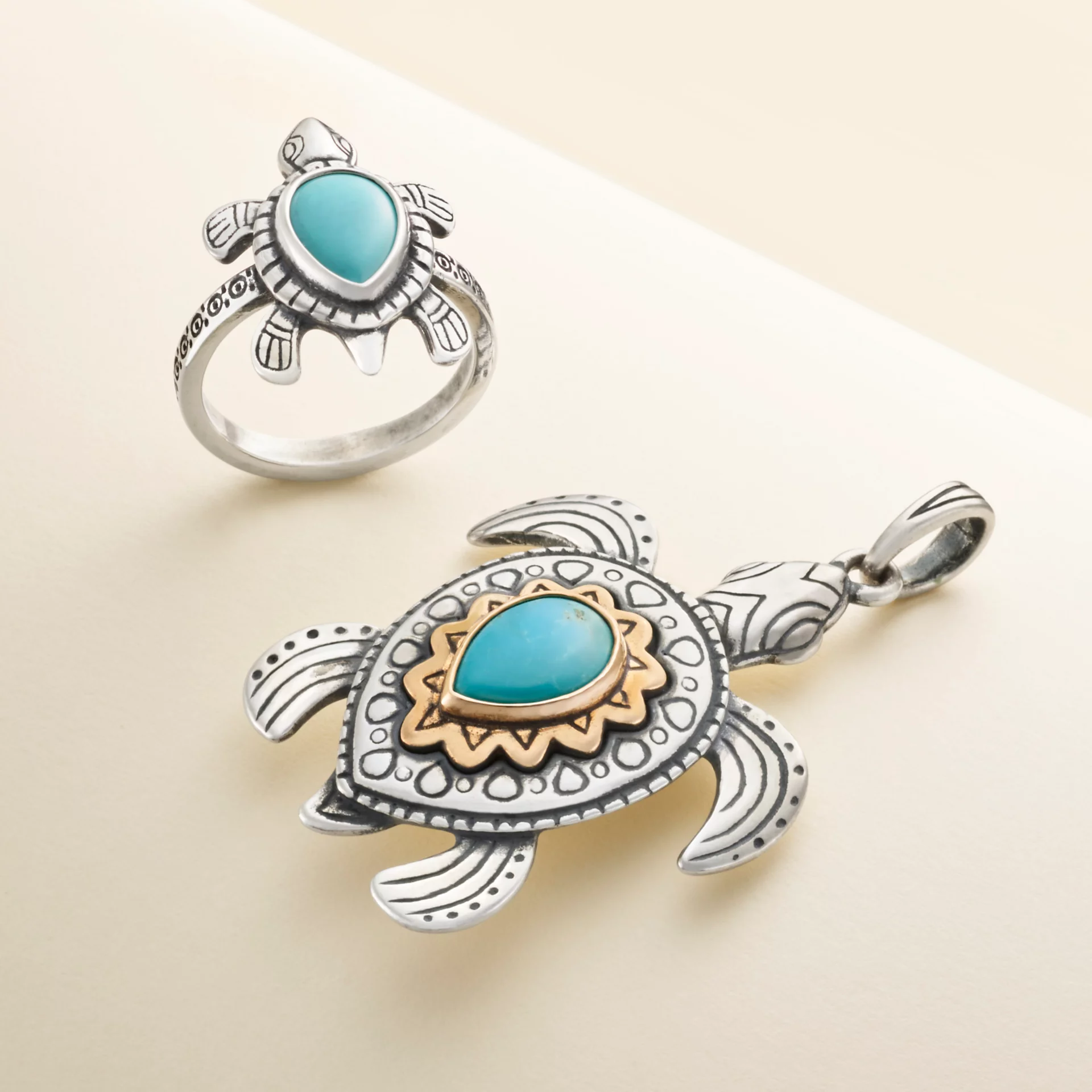 Sea Turtle Gemstone Pendant - Image 3