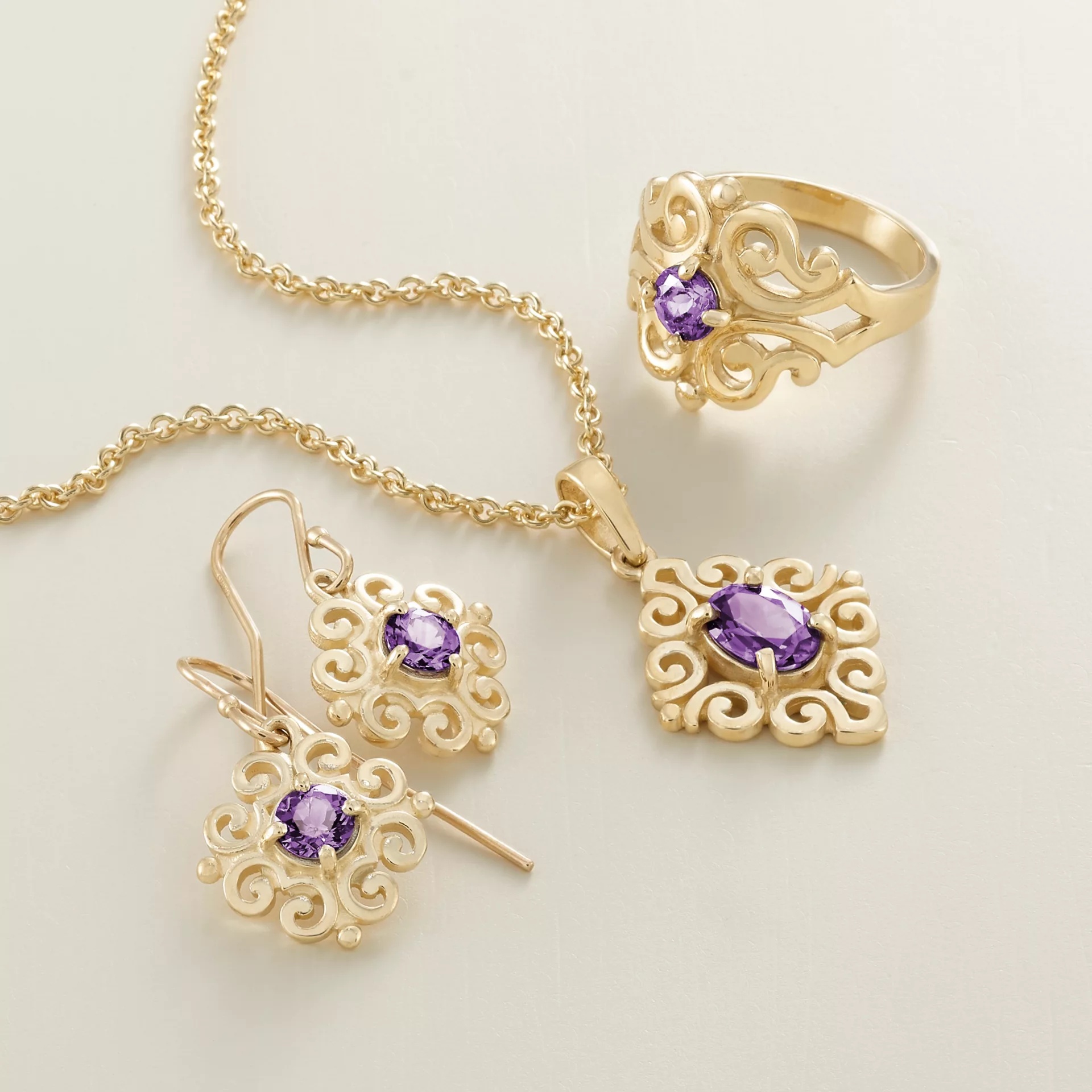 Spanish Lace Birthstone Dangle EarShop All Rings - Image 2