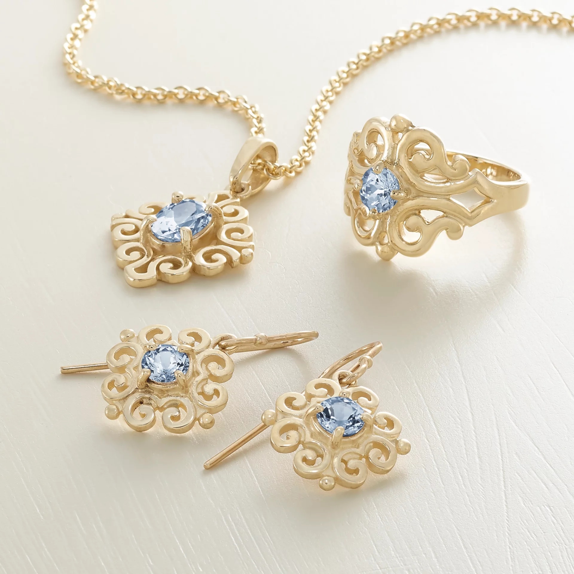 Spanish Lace Birthstone Dangle EarShop All Rings - Image 2